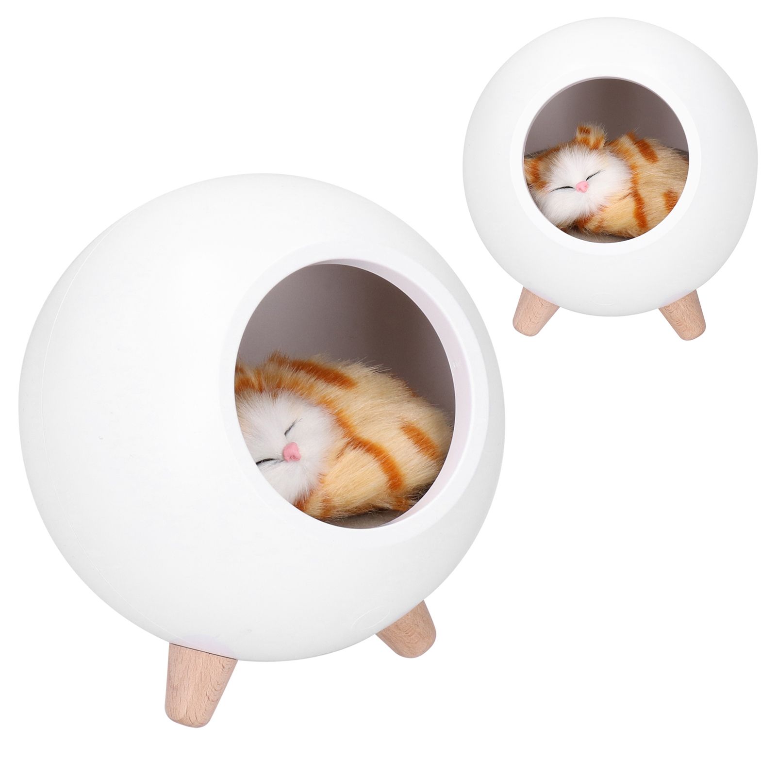 LED Night Light USB Charging Cute Pet House Touch Dimming Kid Baby Bedside view 8