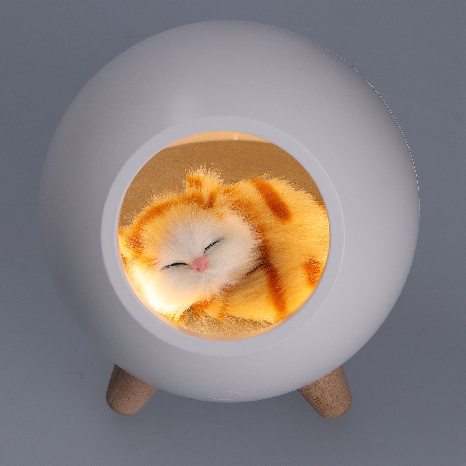 LED Night Light USB Charging Cute Pet House Touch Dimming Kid Baby Bedside view 15