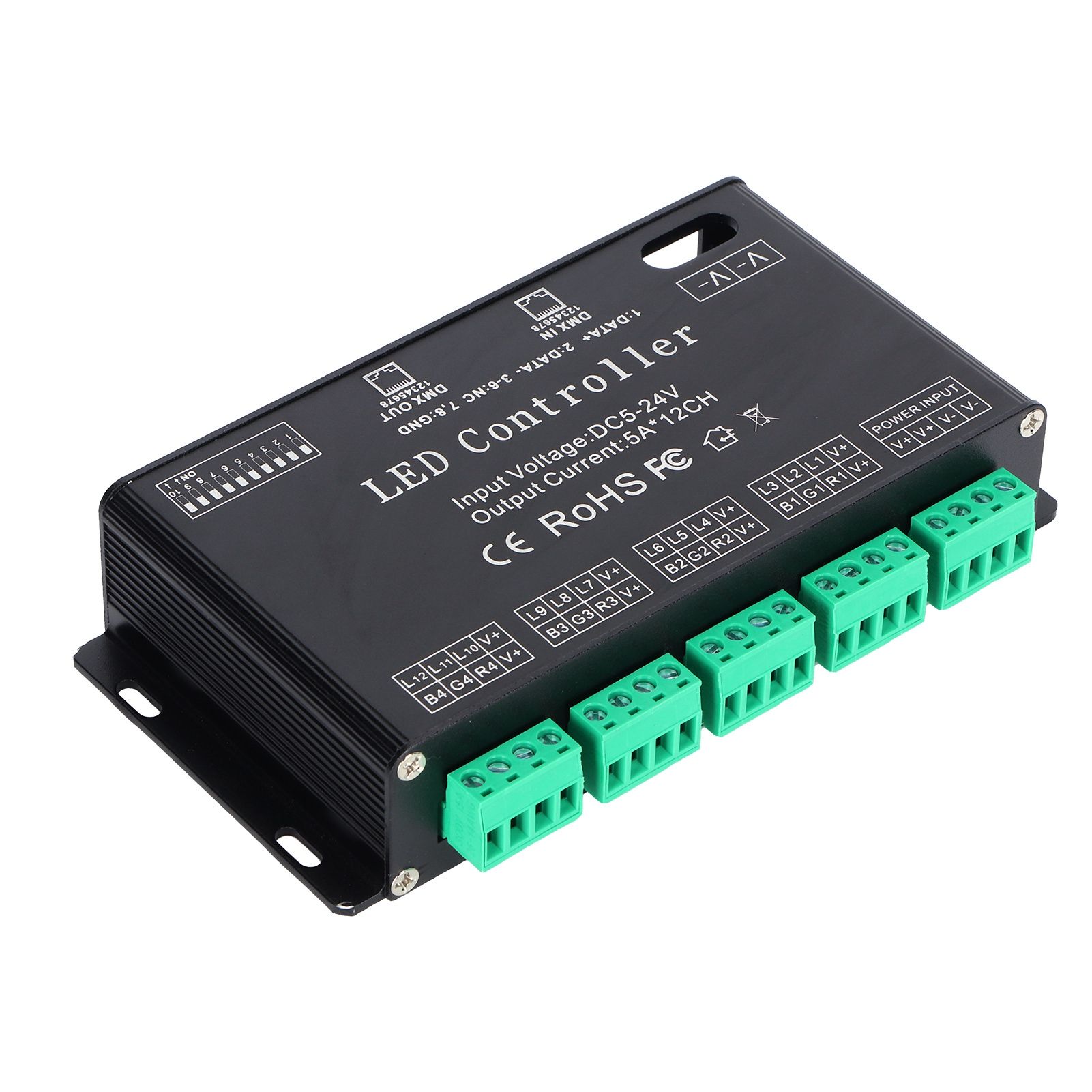 12 Channel DMX Constant Decoder RGB LED Light Strip Controller DMX512 Decoder view 2