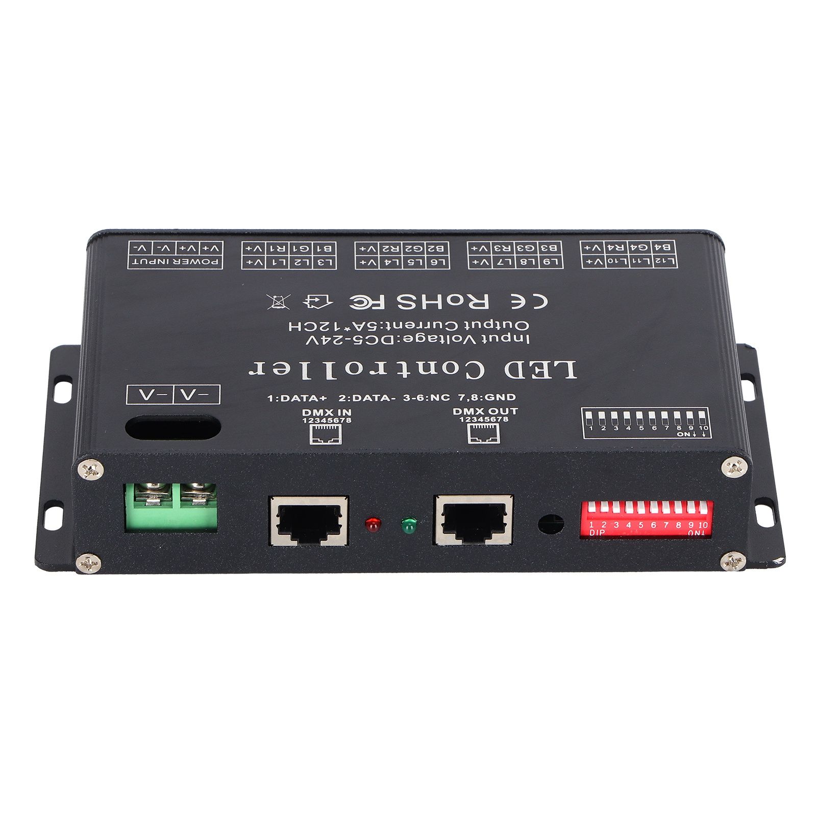 12 Channel DMX Constant Decoder RGB LED Light Strip Controller DMX512 Decoder view 4