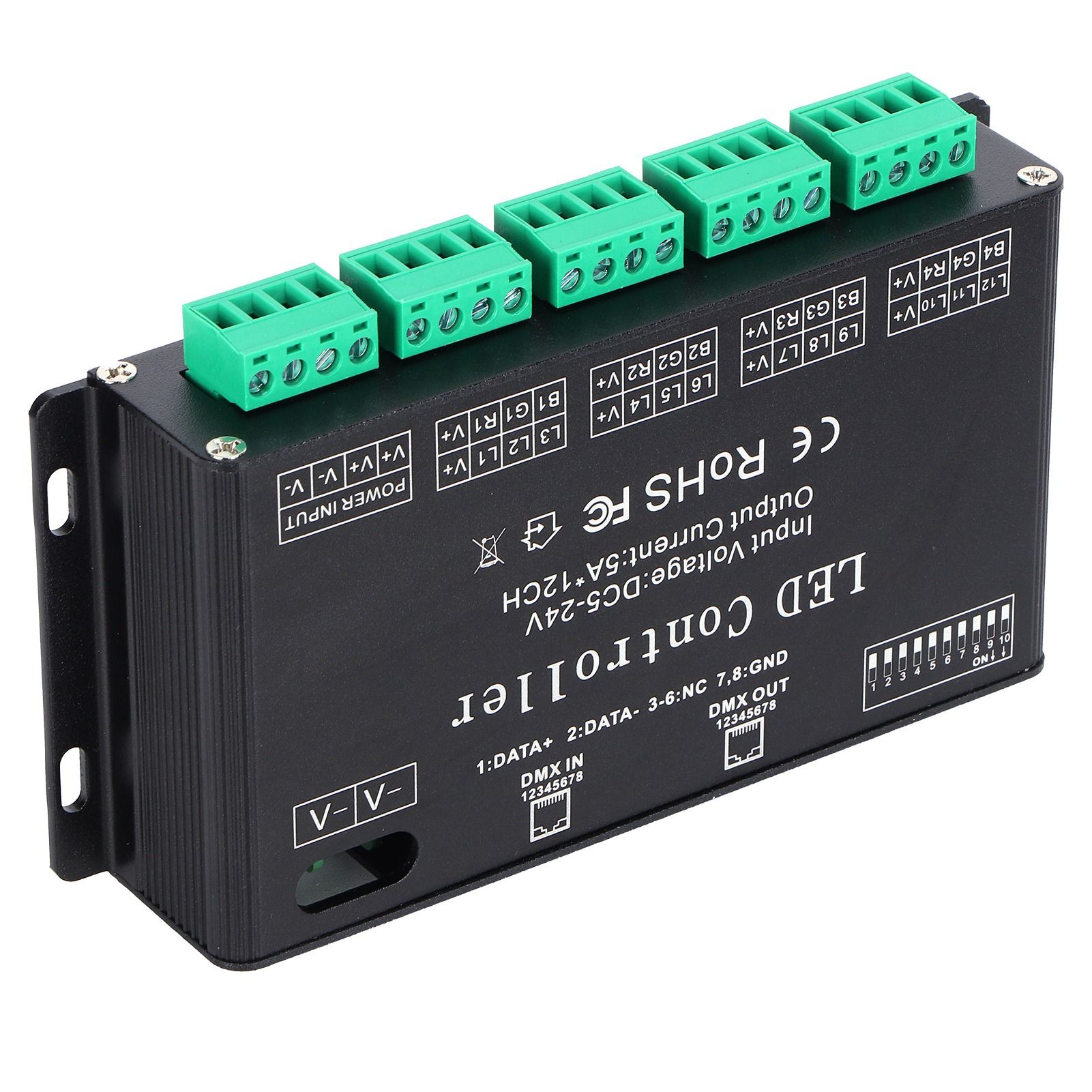 12 Channel DMX Constant Decoder RGB LED Light Strip Controller DMX512 Decoder view 5
