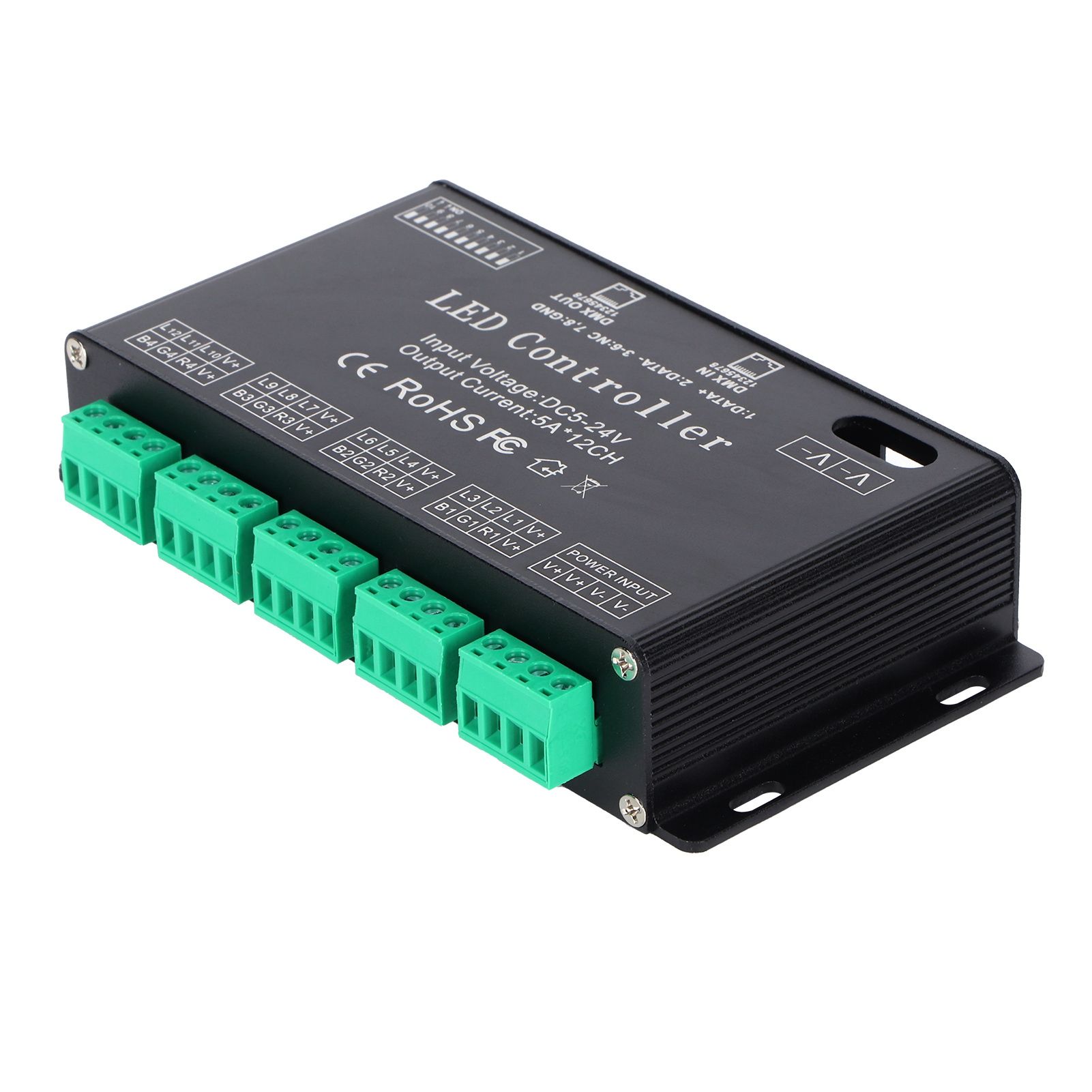 12 Channel DMX Constant Decoder RGB LED Light Strip Controller DMX512 Decoder view 6