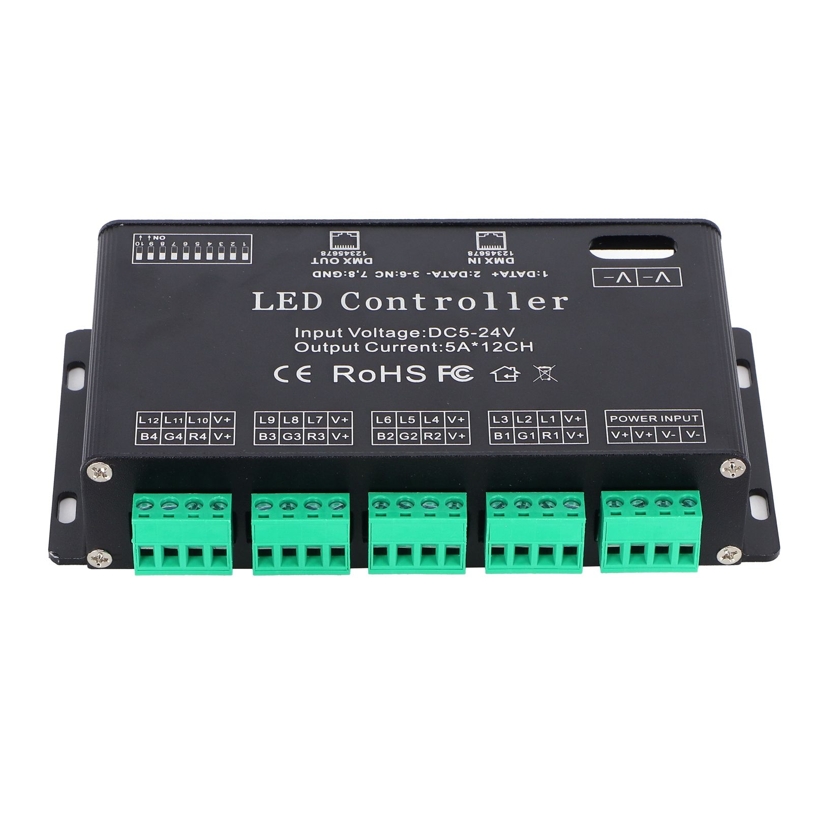 12 Channel DMX Constant Decoder RGB LED Light Strip Controller DMX512 Decoder view 8