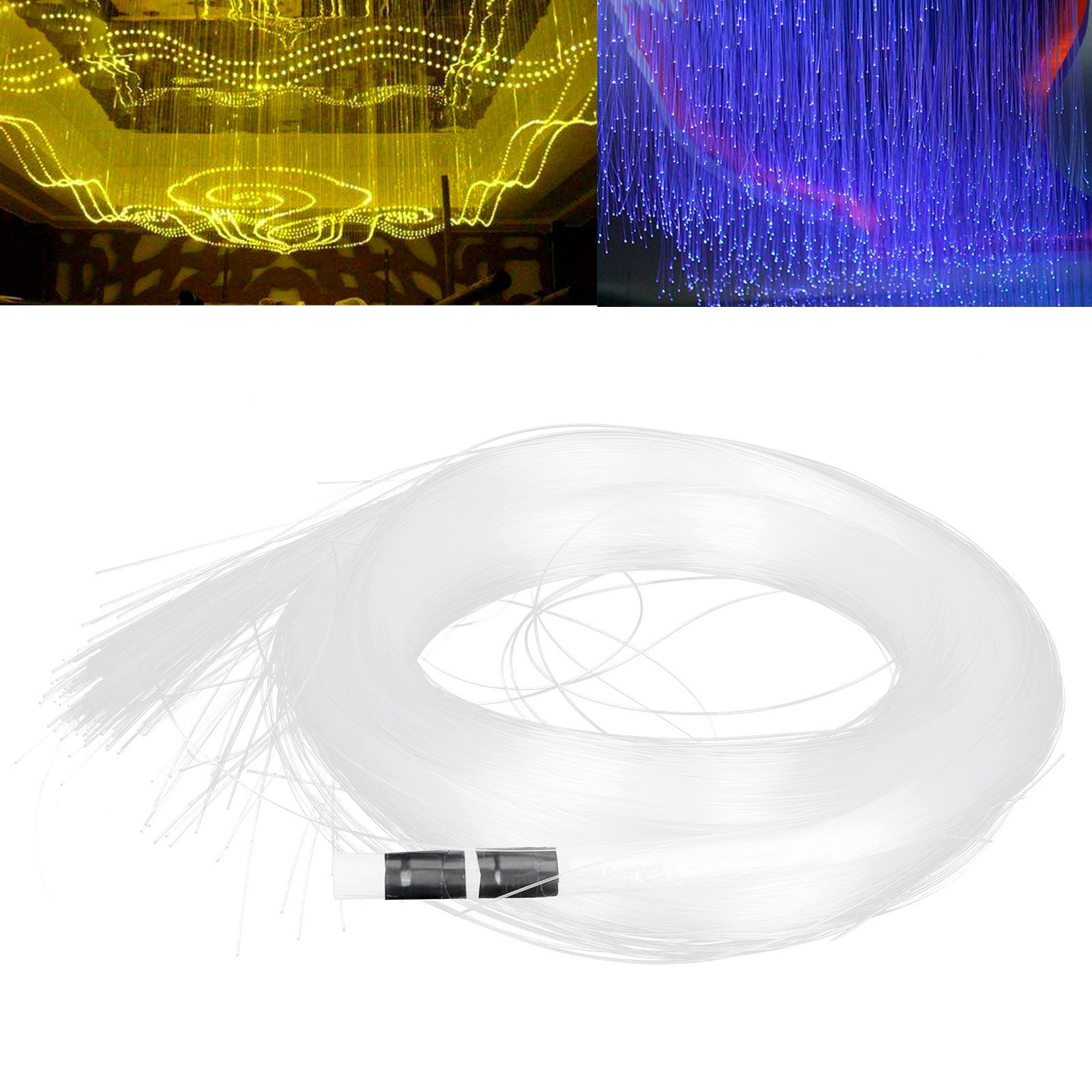200Pcs 3 Meters Optical Fiber Cable PMMA Plastic Glowing Optical Fiber Curtain view 9