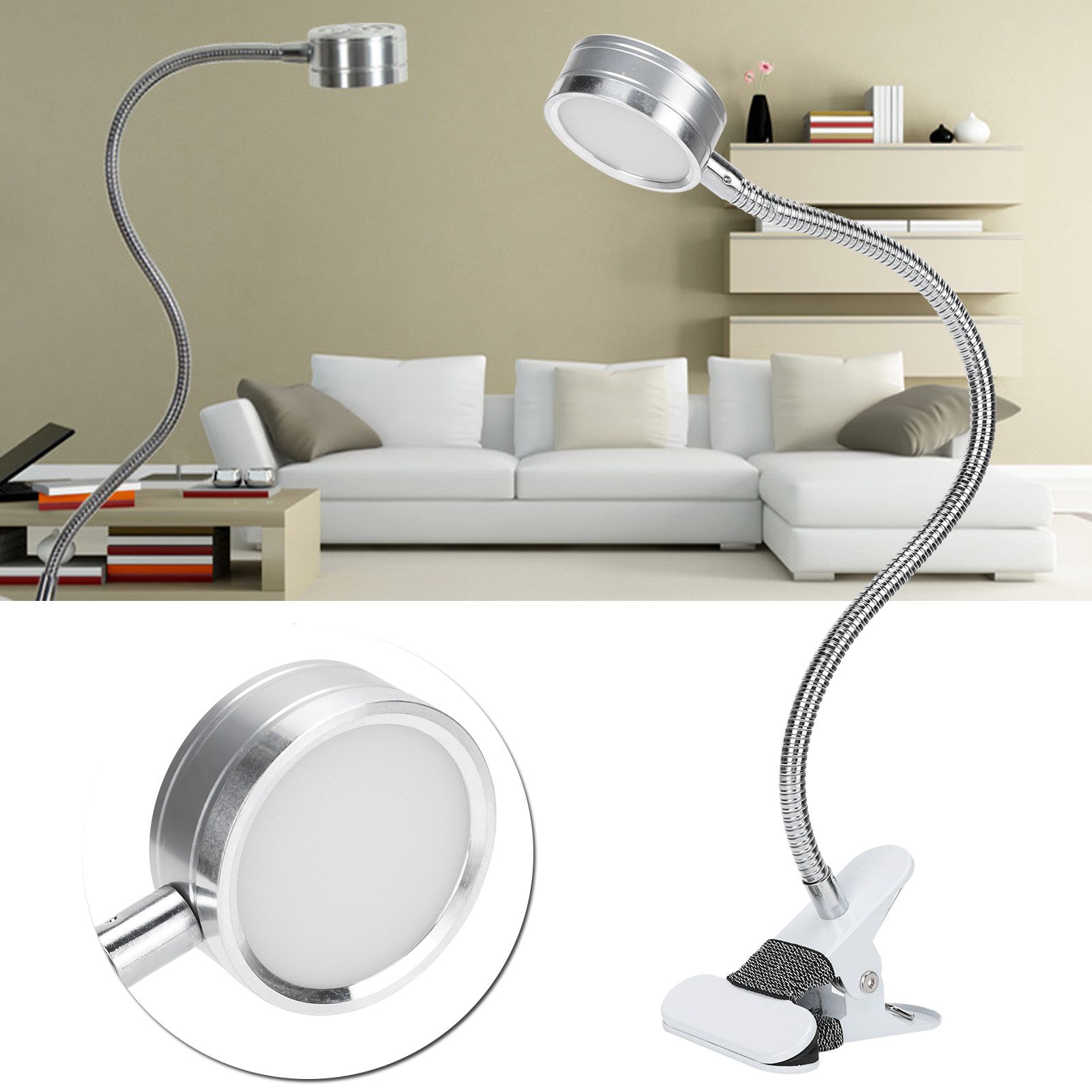 Clamp Light USB Warm Cold Color Temperature 360 Degrees Adjustable Gooseneck view 9