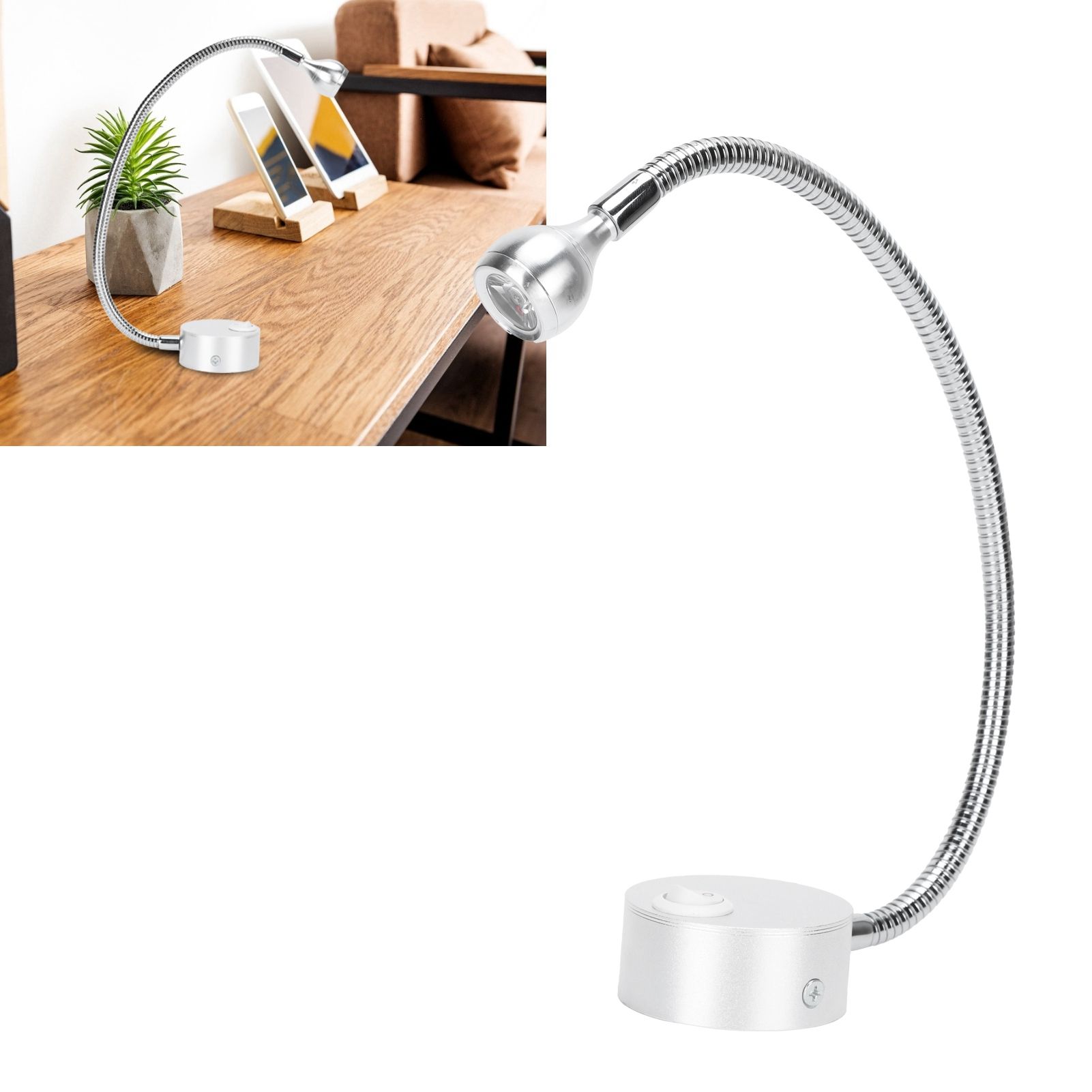 4000K Side Hole Type LED Gooseneck Lamp Wall Lamp Spotlight Wall Sconces for view 9