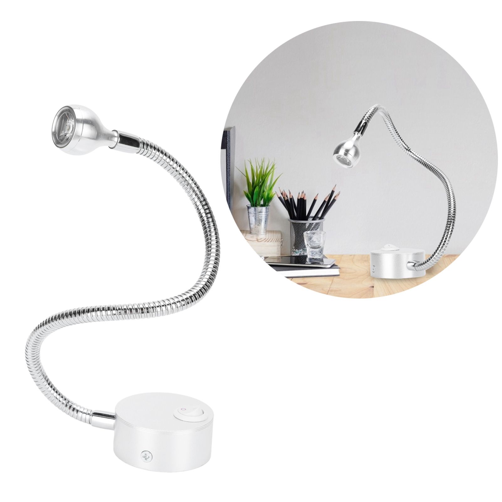 4000K Side Hole Type LED Gooseneck Lamp Wall Lamp Spotlight Wall Sconces for view 10