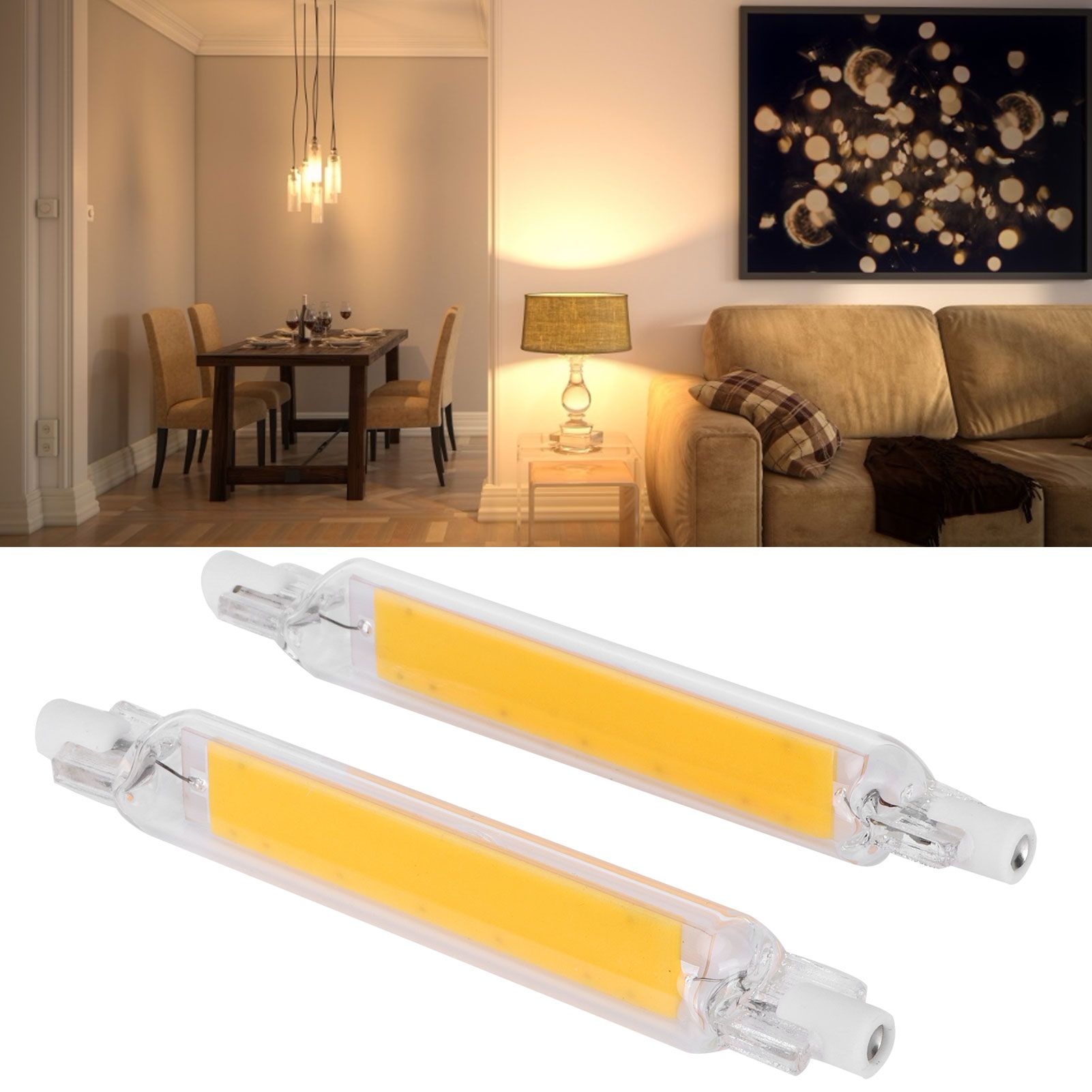 2Pcs R7S Light Bulb COB 15W Double Ended Light Source 118mm Flood Light view 10