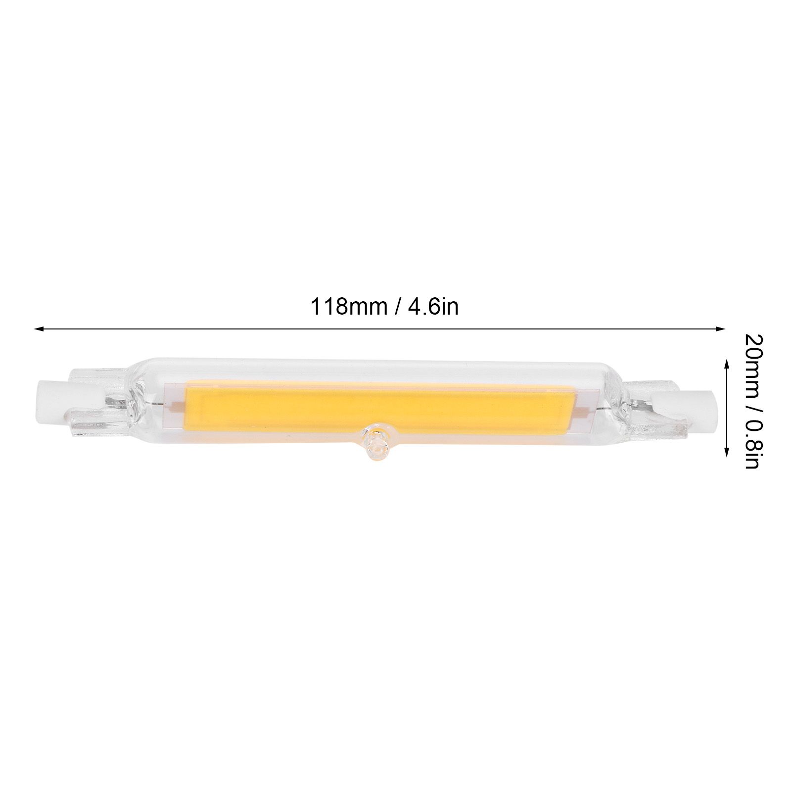 2Pcs R7S Light Bulb COB 15W Double Ended Light Source 118mm Flood Light view 14