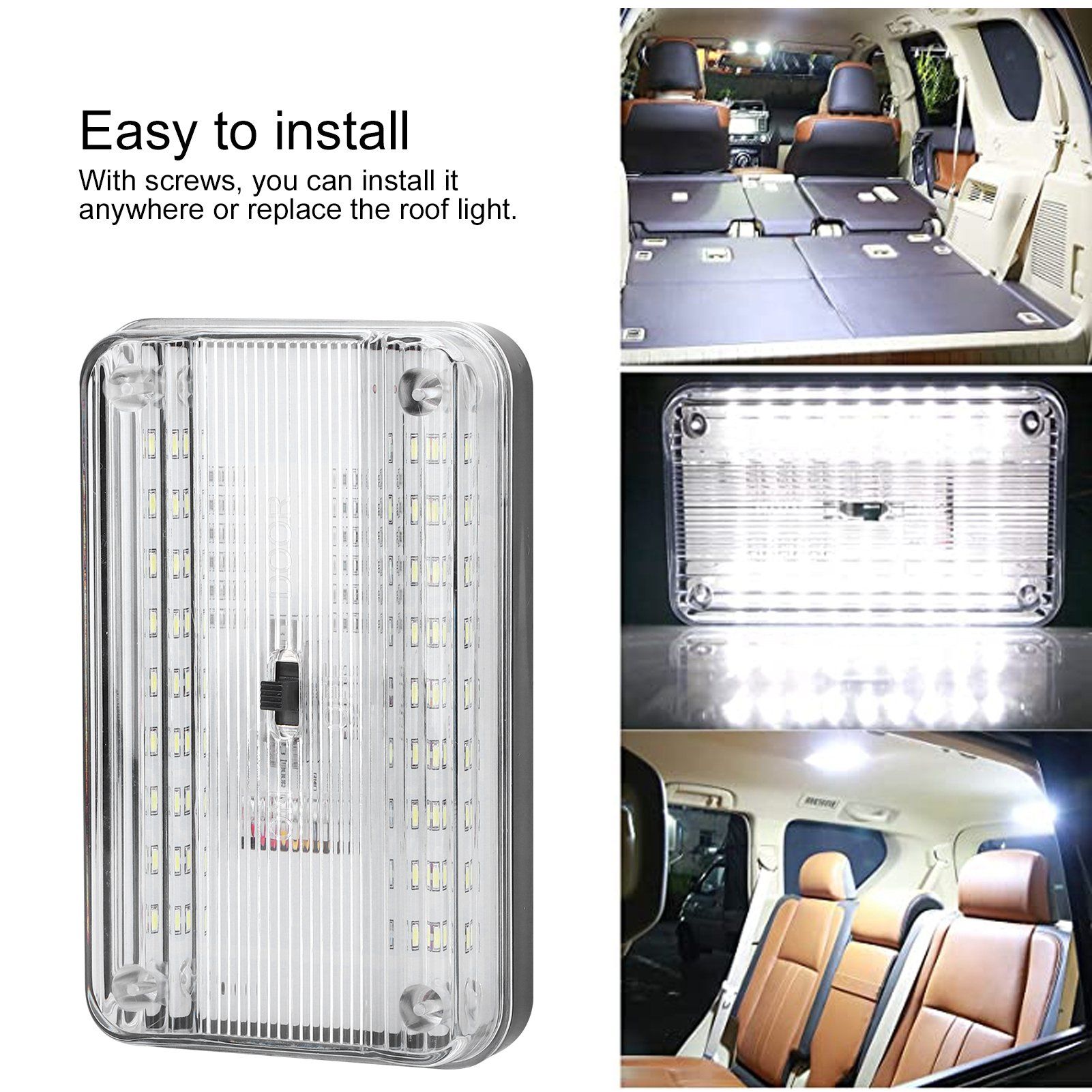 36LED Car Dome Light Auto Reading Lamp Interior Roof Ceiling Light Car view 14