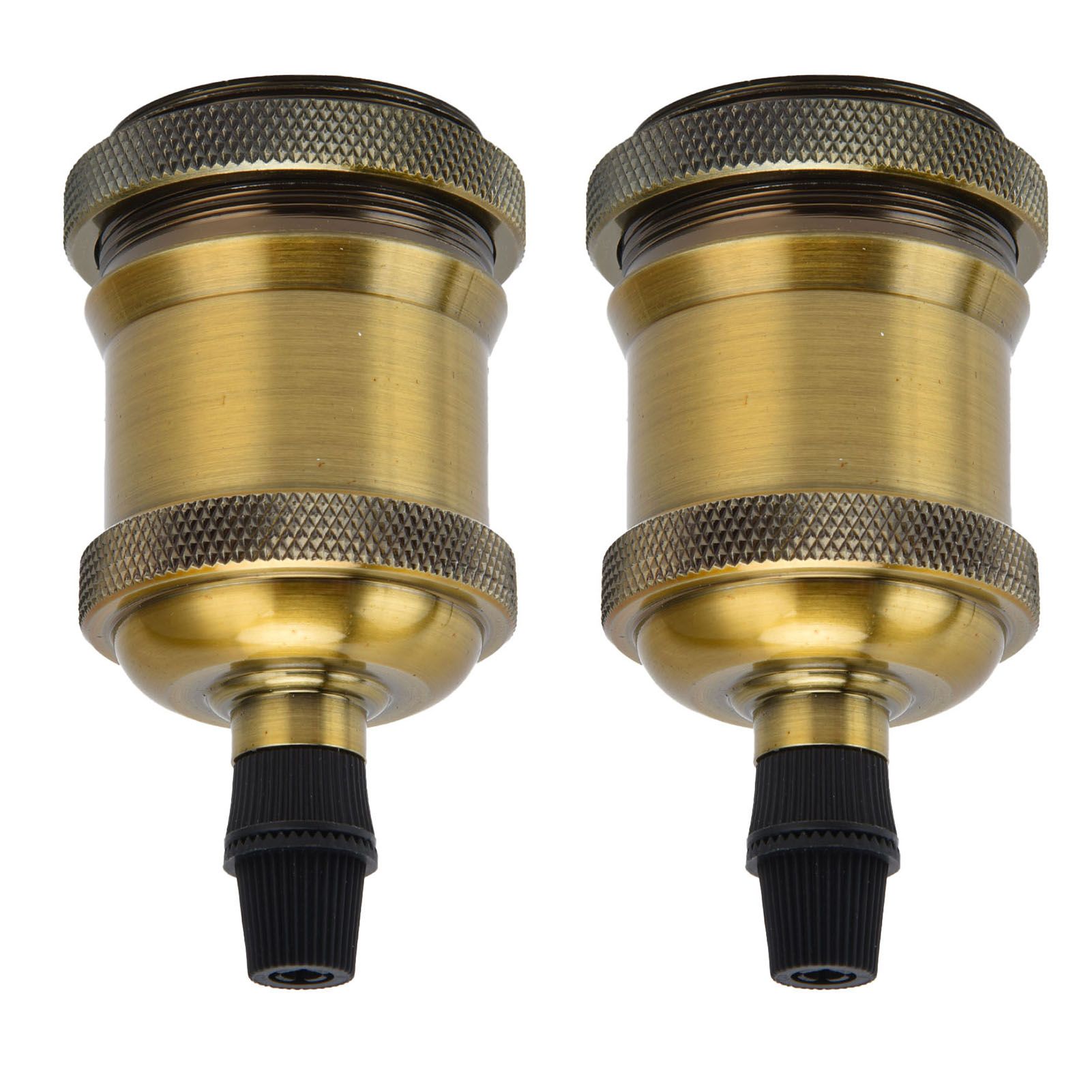 2PCS Vintage Lamp Socket Retro Aluminum Lamp Holder DIY Accessories for E26/27 view 2