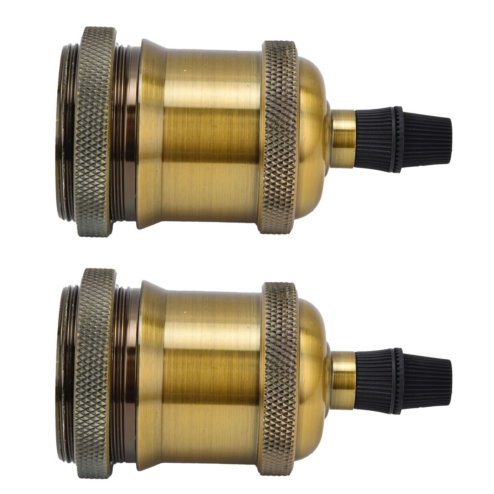 2PCS Vintage Lamp Socket Retro Aluminum Lamp Holder DIY Accessories for E26/27 view 3