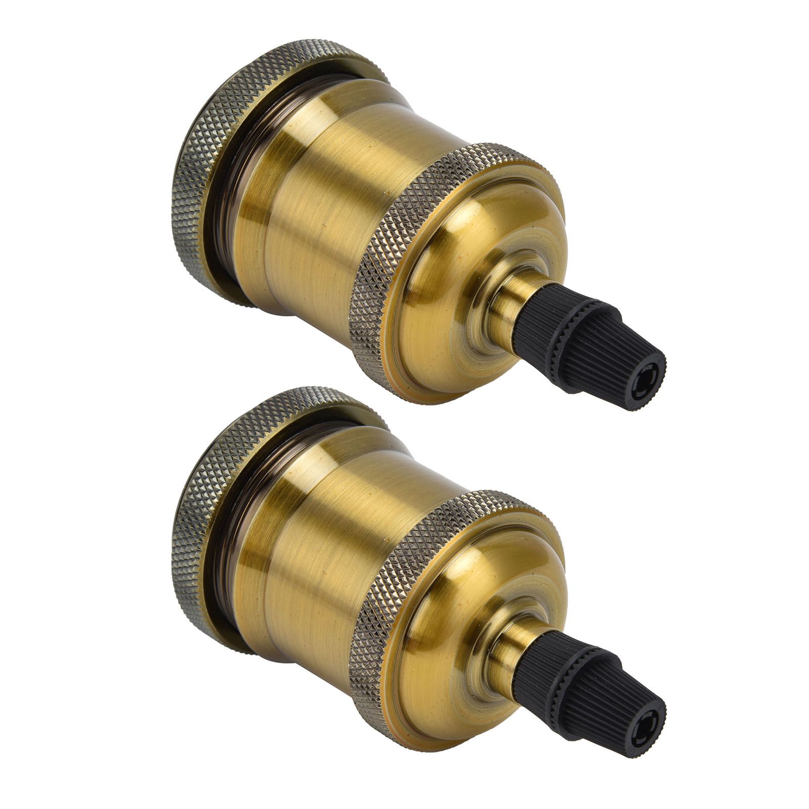 2PCS Vintage Lamp Socket Retro Aluminum Lamp Holder DIY Accessories for E26/27 view 5