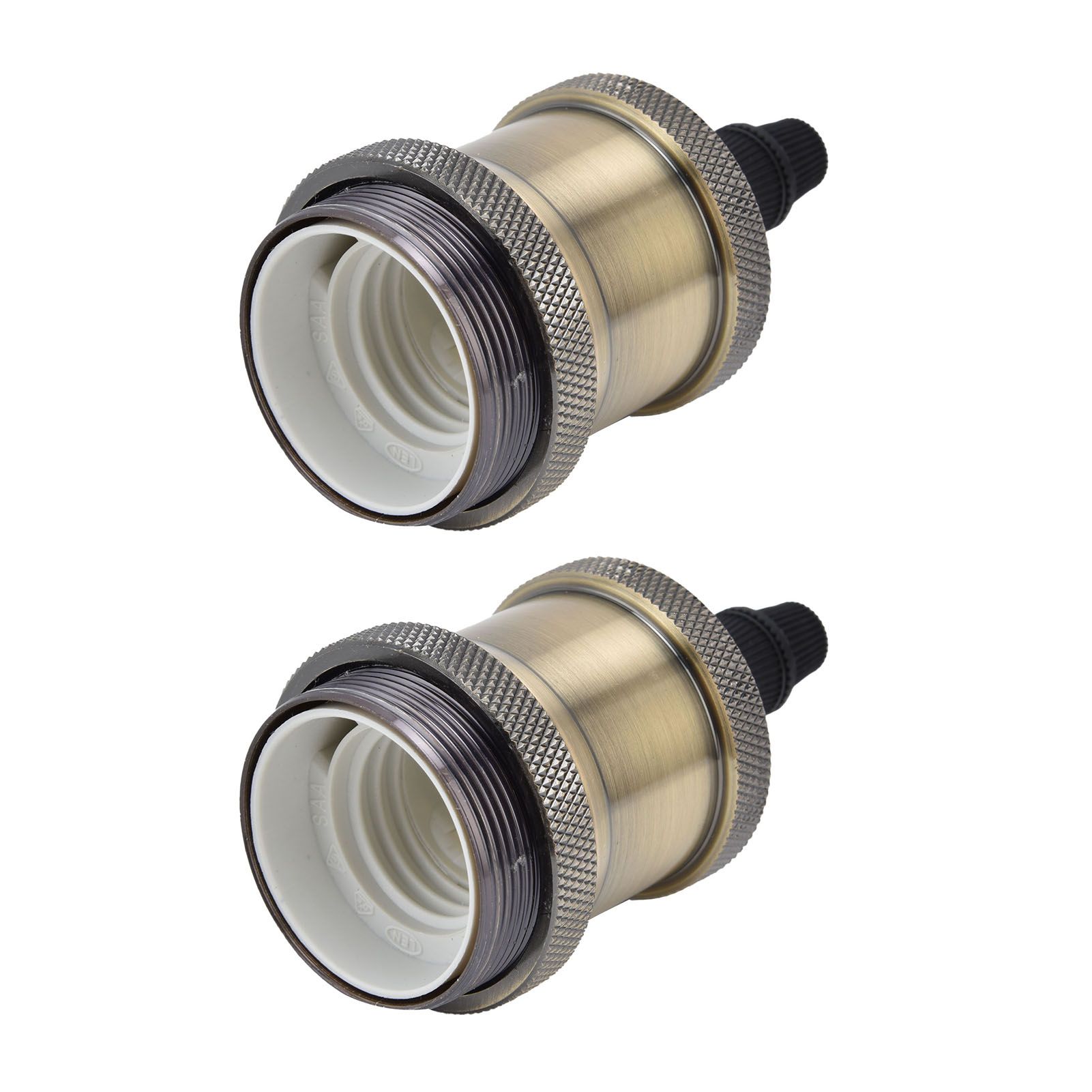 2PCS Vintage Lamp Socket Retro Aluminum Lamp Holder DIY Accessories for E26/27 view 4