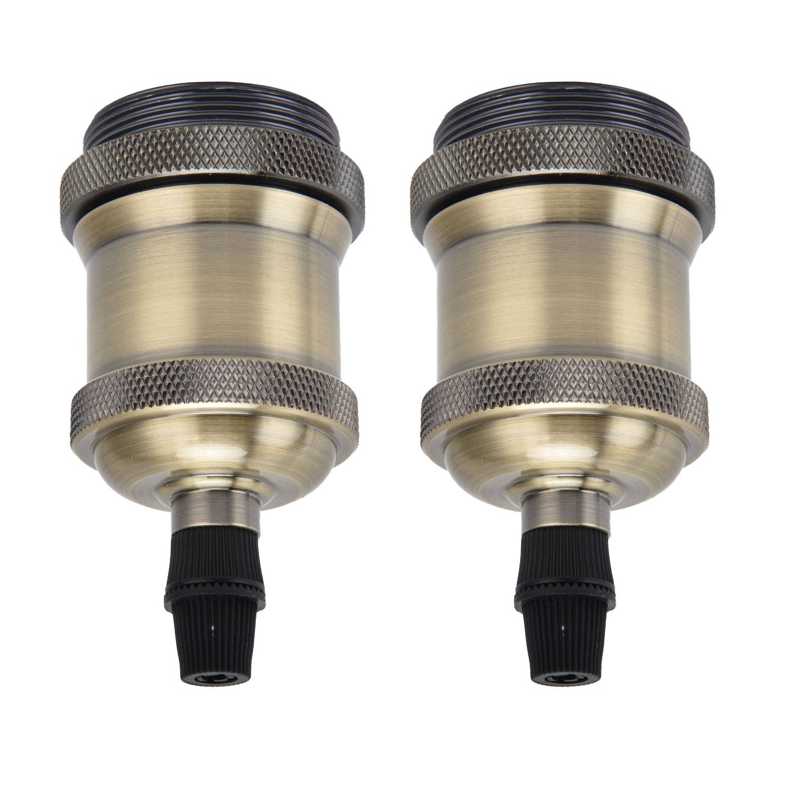 2PCS Vintage Lamp Socket Retro Aluminum Lamp Holder DIY Accessories for E26/27 view 7