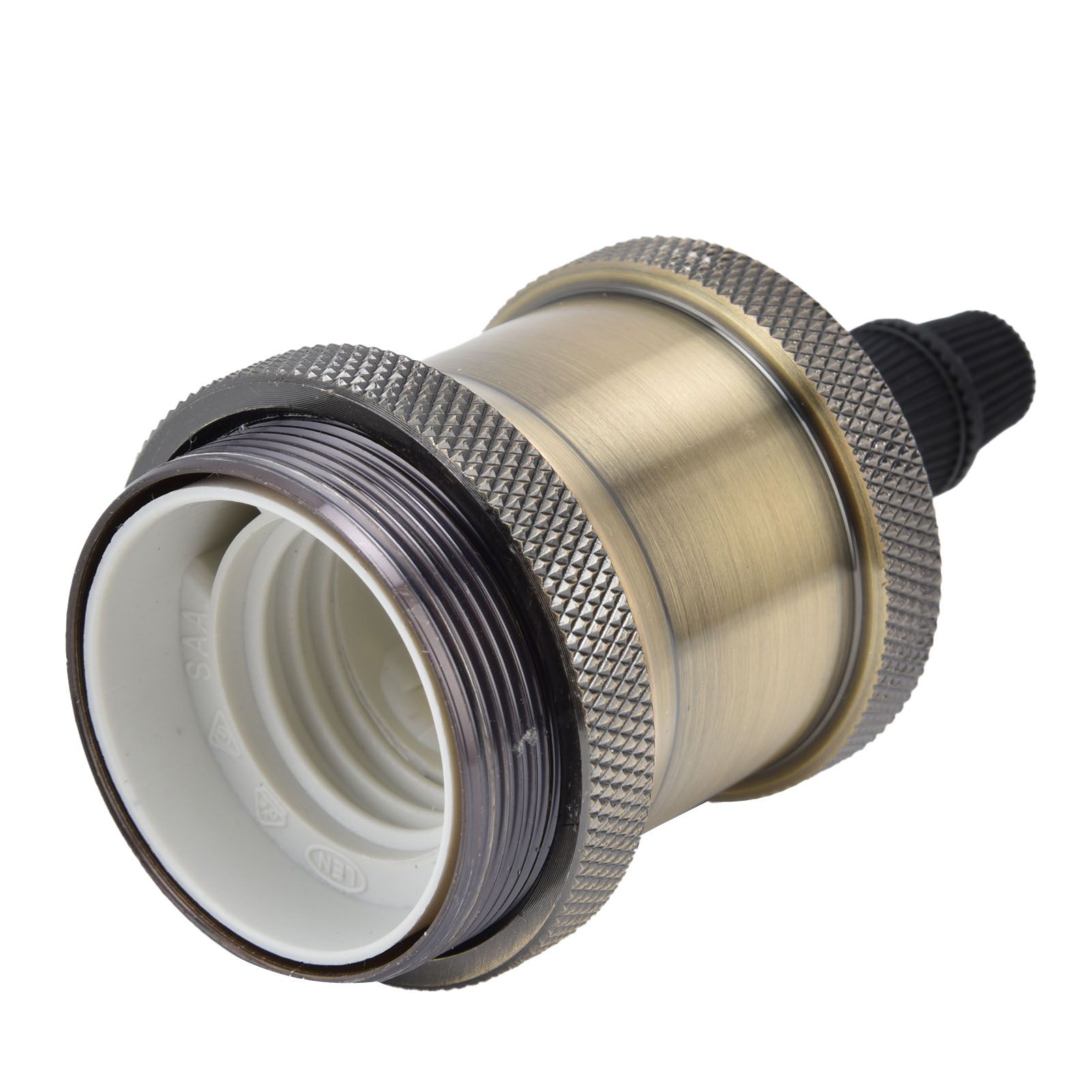 2PCS Vintage Lamp Socket Retro Aluminum Lamp Holder DIY Accessories for E26/27 view 9