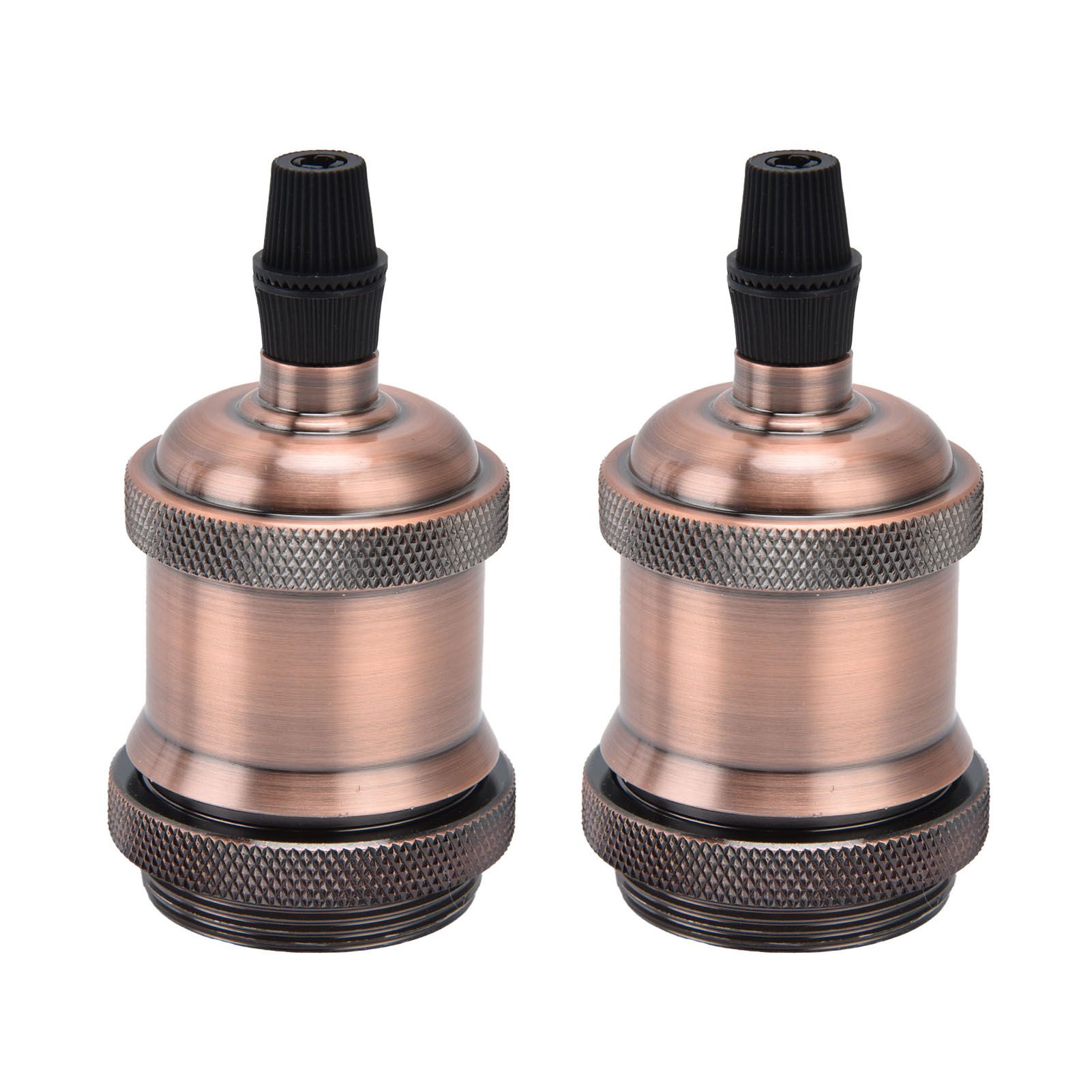 2PCS Vintage Lamp Socket Retro Aluminum Lamp Holder DIY Accessories for E26/27
