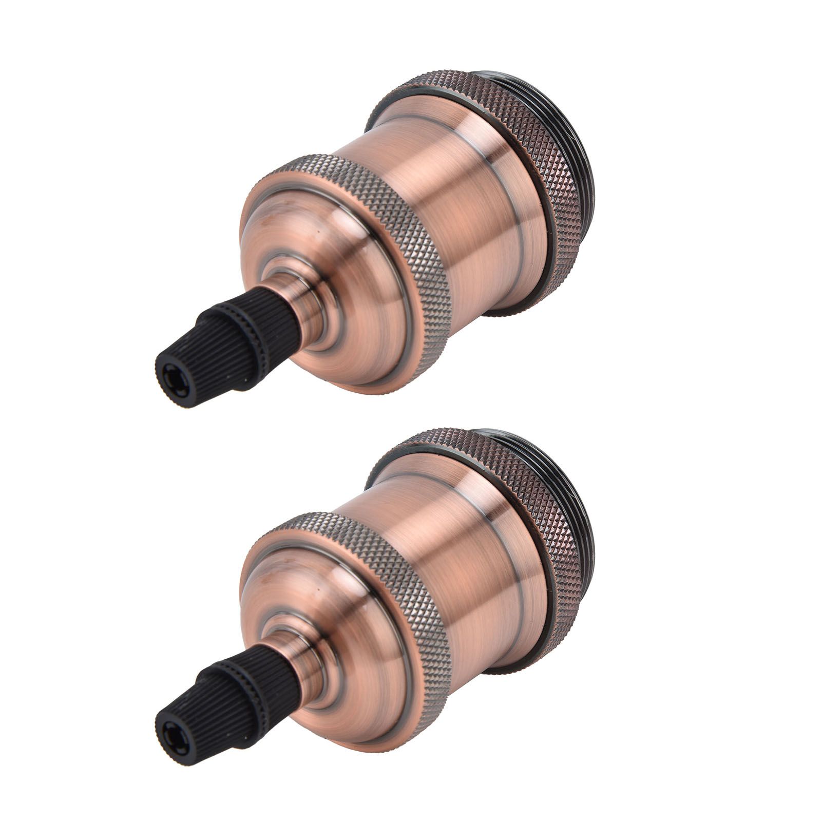 2PCS Vintage Lamp Socket Retro Aluminum Lamp Holder DIY Accessories for E26/27 view 2