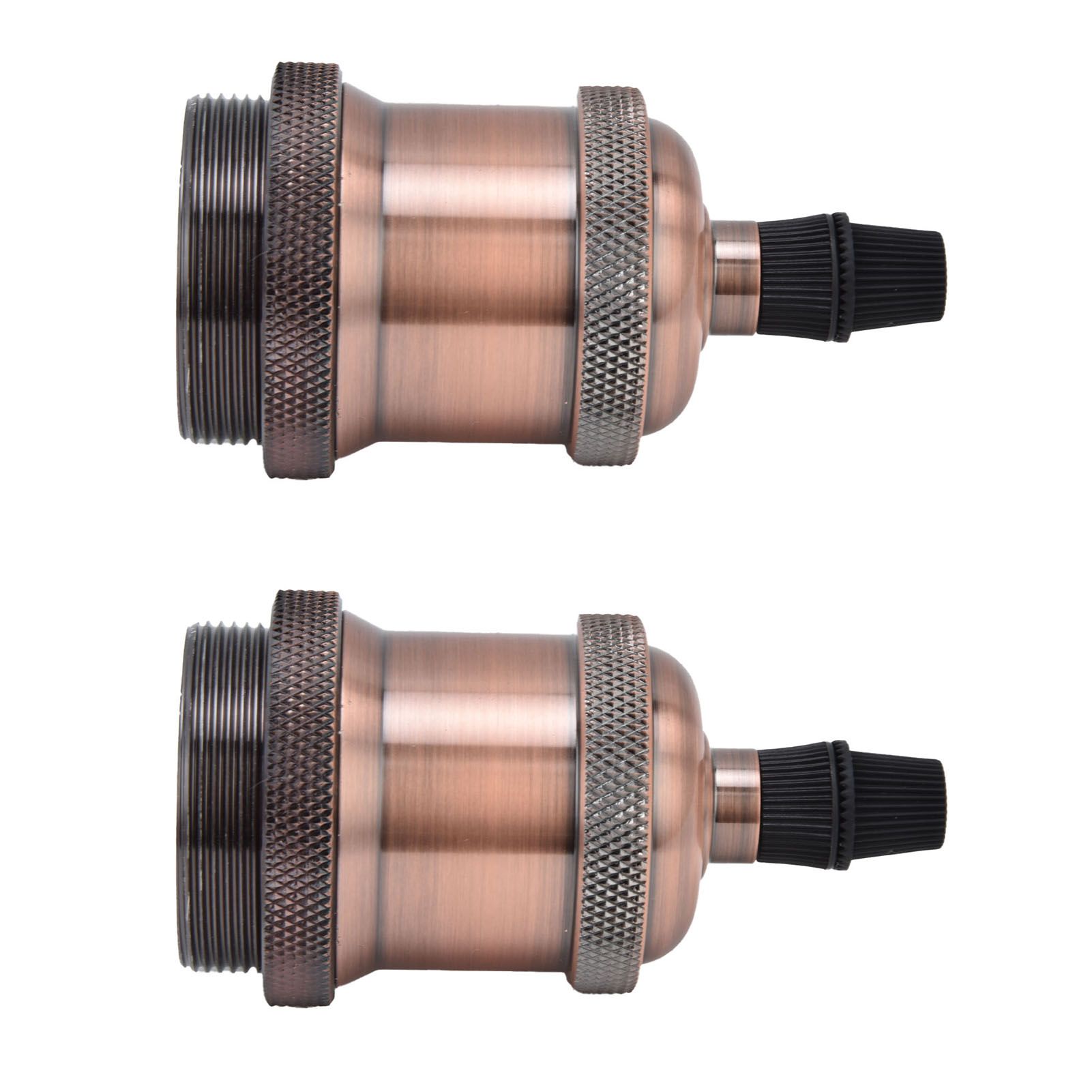 2PCS Vintage Lamp Socket Retro Aluminum Lamp Holder DIY Accessories for E26/27 view 6
