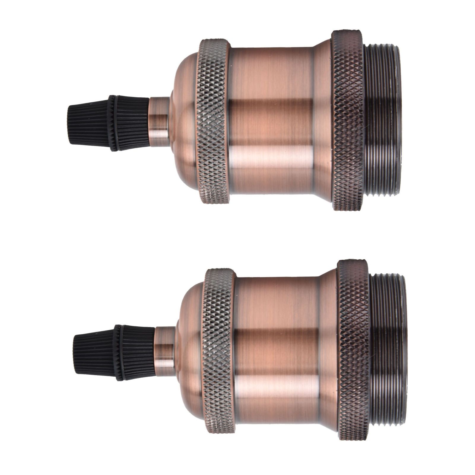 2PCS Vintage Lamp Socket Retro Aluminum Lamp Holder DIY Accessories for E26/27 view 7