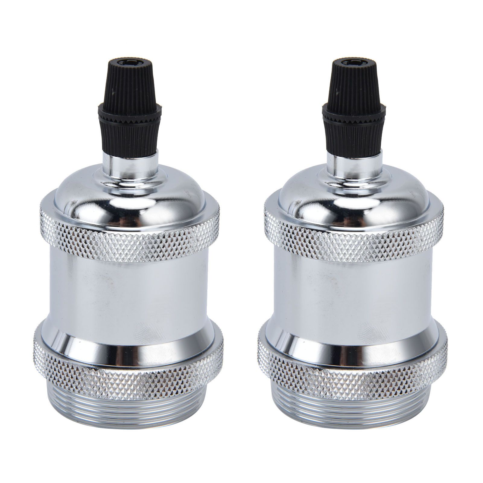 2PCS Vintage Lamp Socket Retro Aluminum Lamp Holder DIY Accessories for E26/27