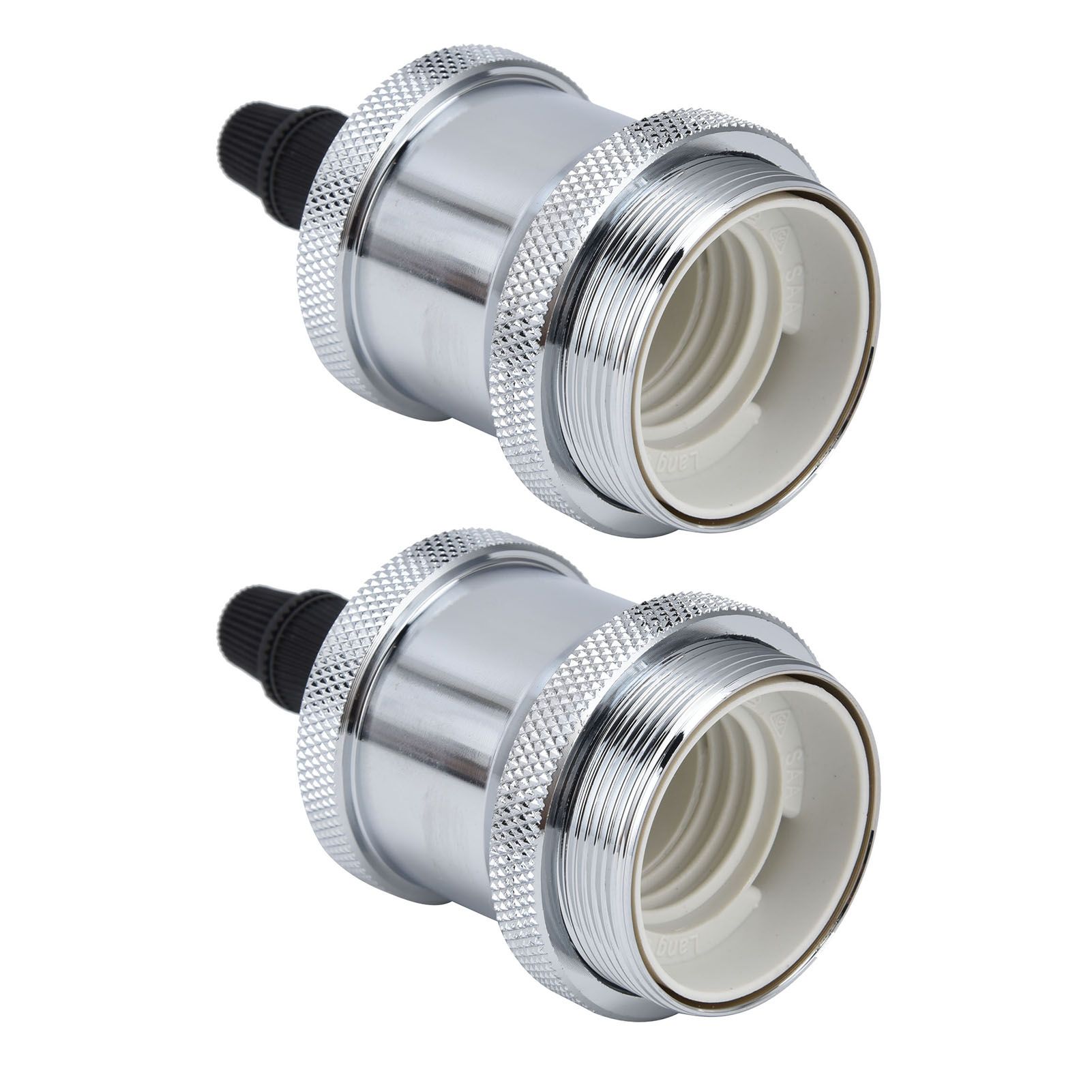 2PCS Vintage Lamp Socket Retro Aluminum Lamp Holder DIY Accessories for E26/27 view 3