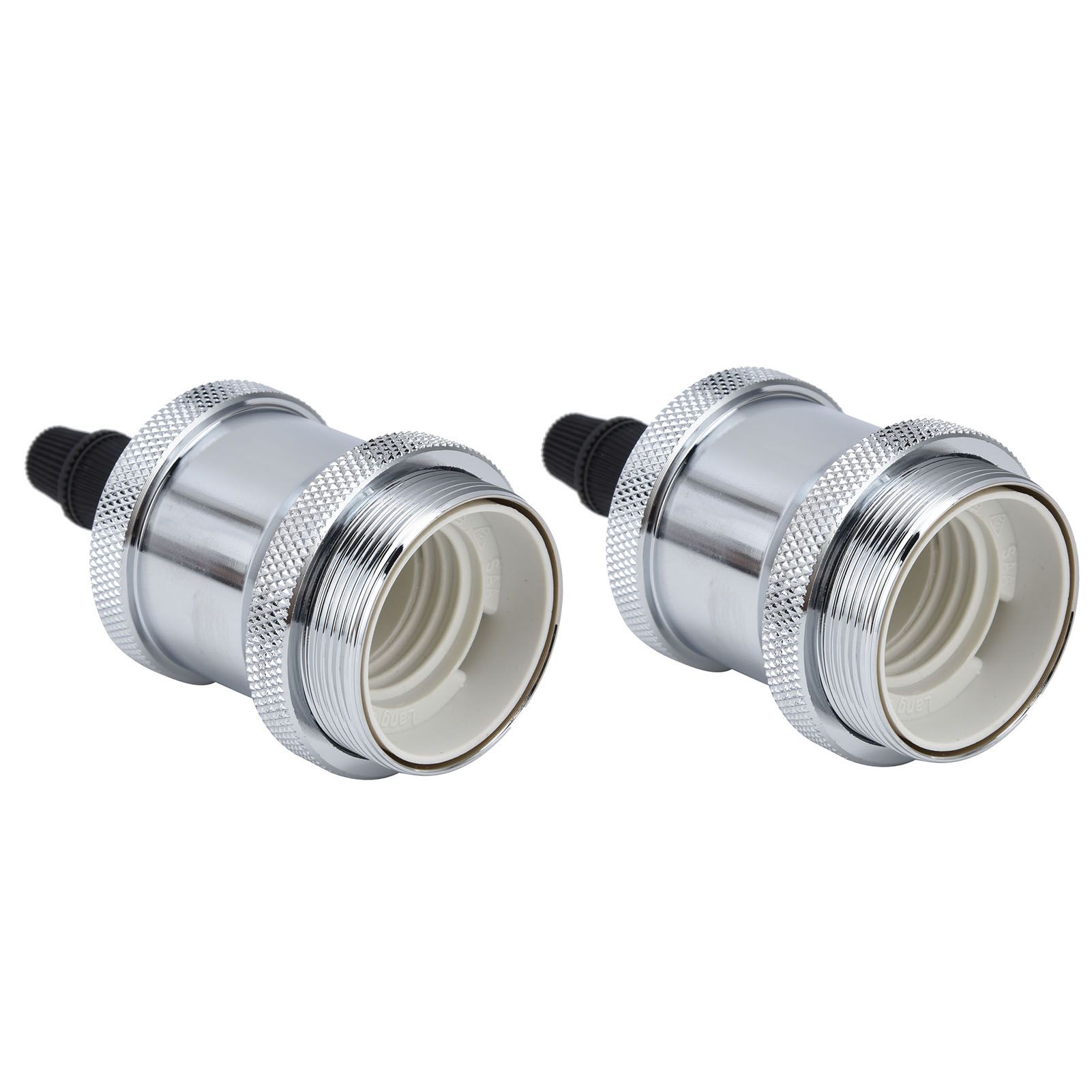 2PCS Vintage Lamp Socket Retro Aluminum Lamp Holder DIY Accessories for E26/27 view 4