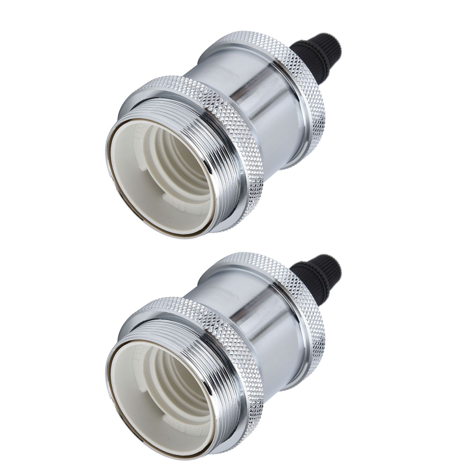 2PCS Vintage Lamp Socket Retro Aluminum Lamp Holder DIY Accessories for E26/27 view 5