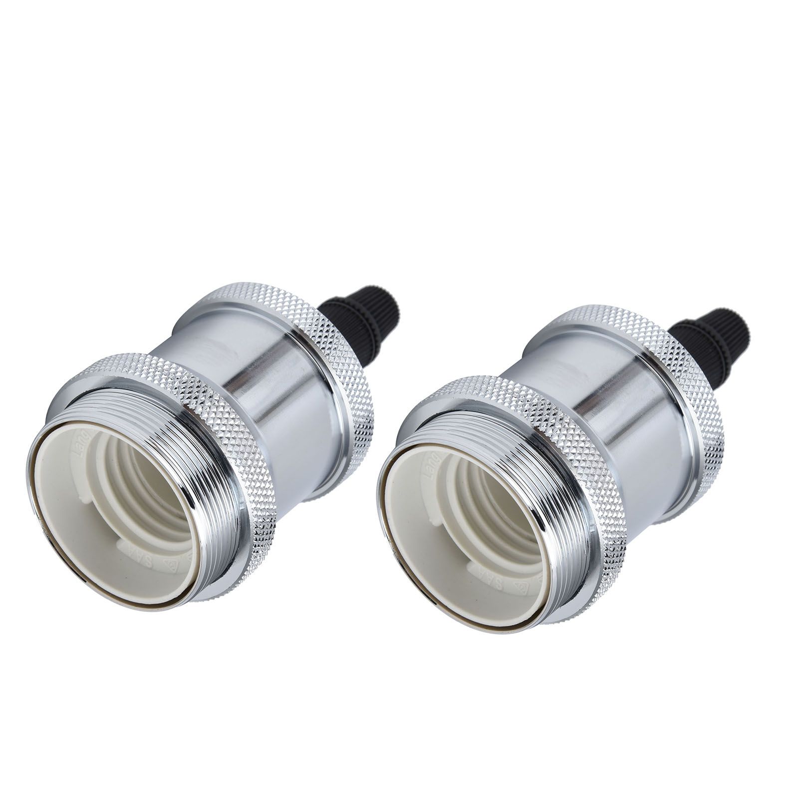 2PCS Vintage Lamp Socket Retro Aluminum Lamp Holder DIY Accessories for E26/27 view 6