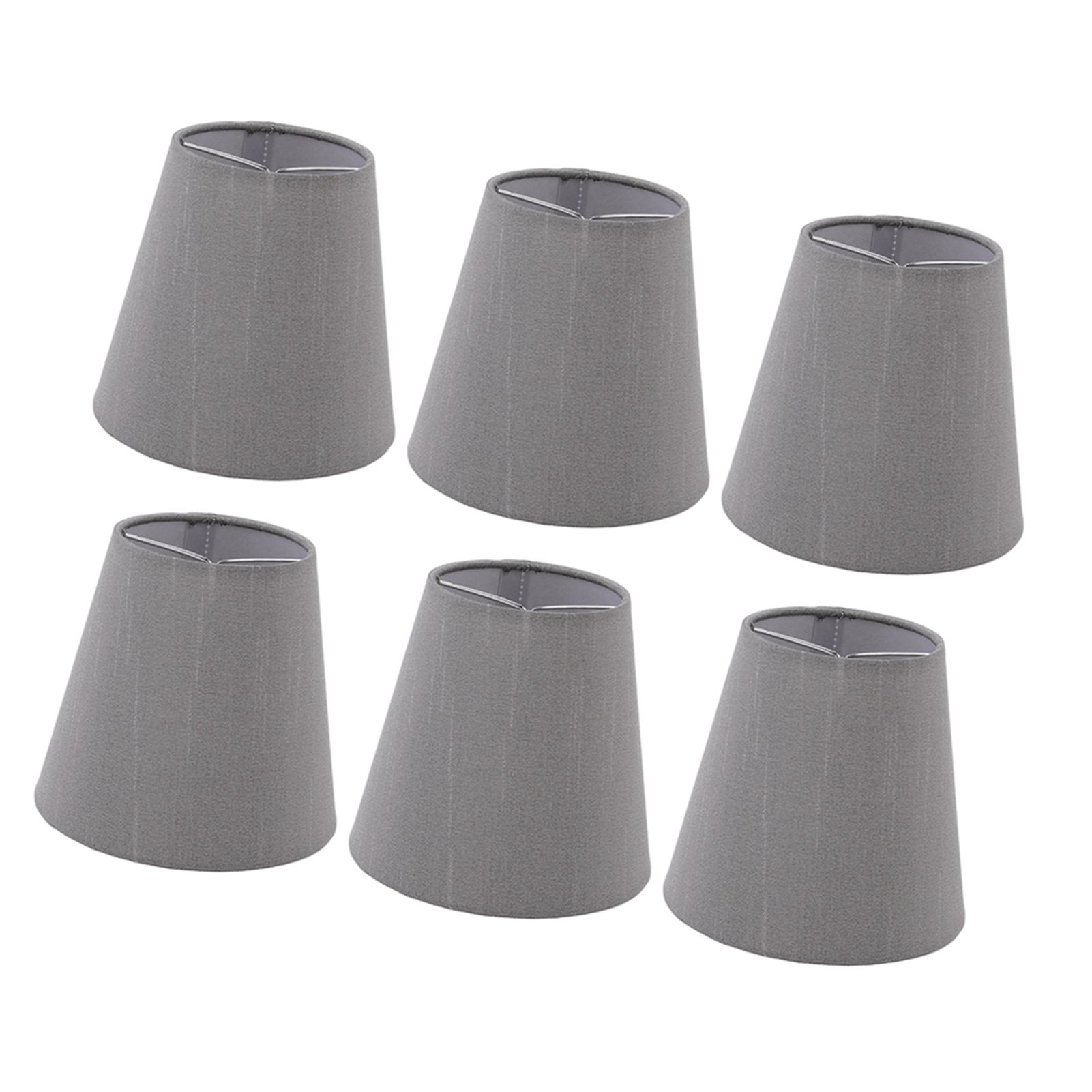 6 Pcs Cloth Lamp Shade Good Light Transmission E14 Candle Bulb Lamp Cover view 3