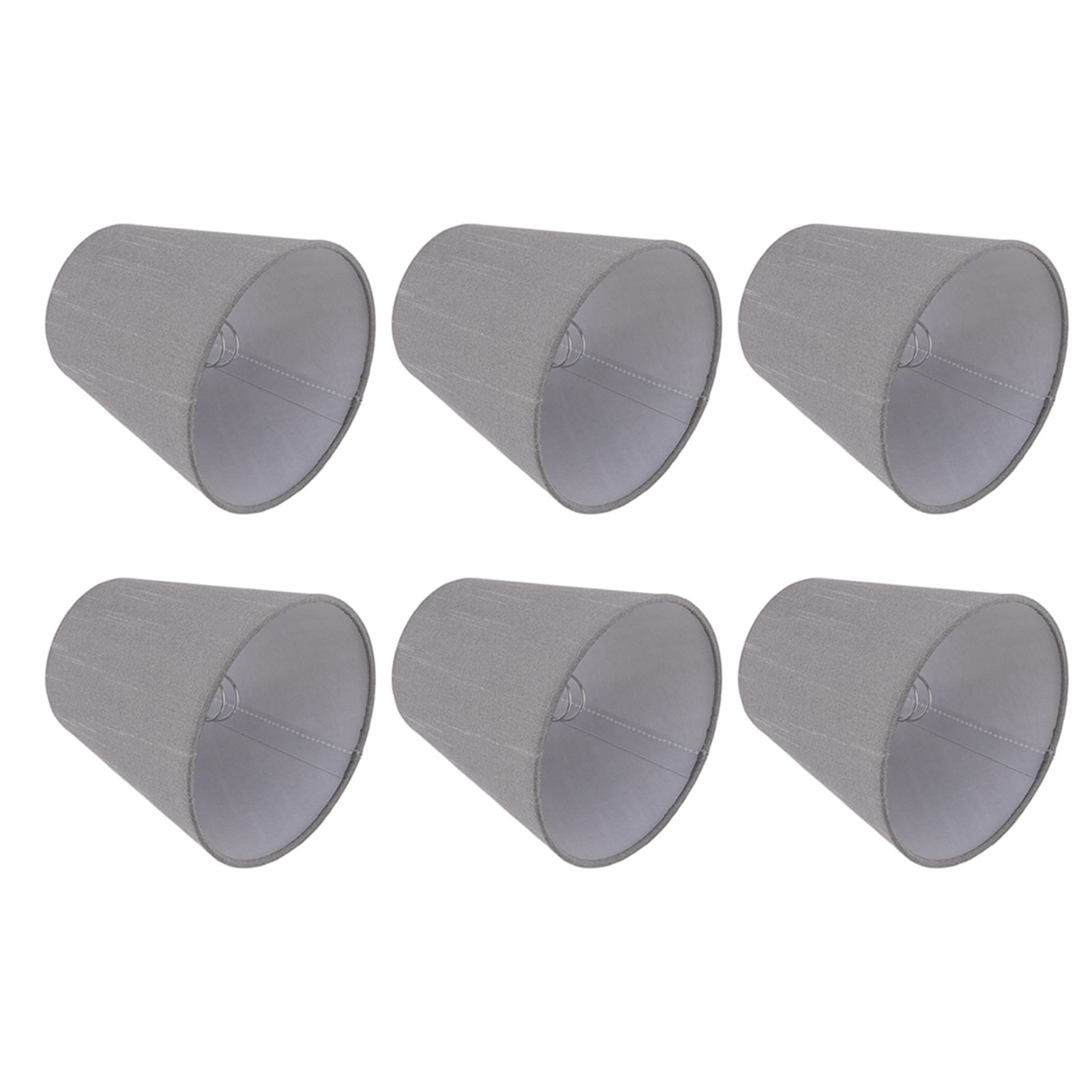 6 Pcs Cloth Lamp Shade Good Light Transmission E14 Candle Bulb Lamp Cover view 4