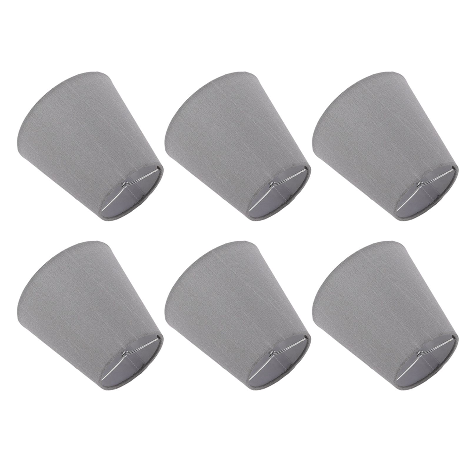 6 Pcs Cloth Lamp Shade Good Light Transmission E14 Candle Bulb Lamp Cover view 5