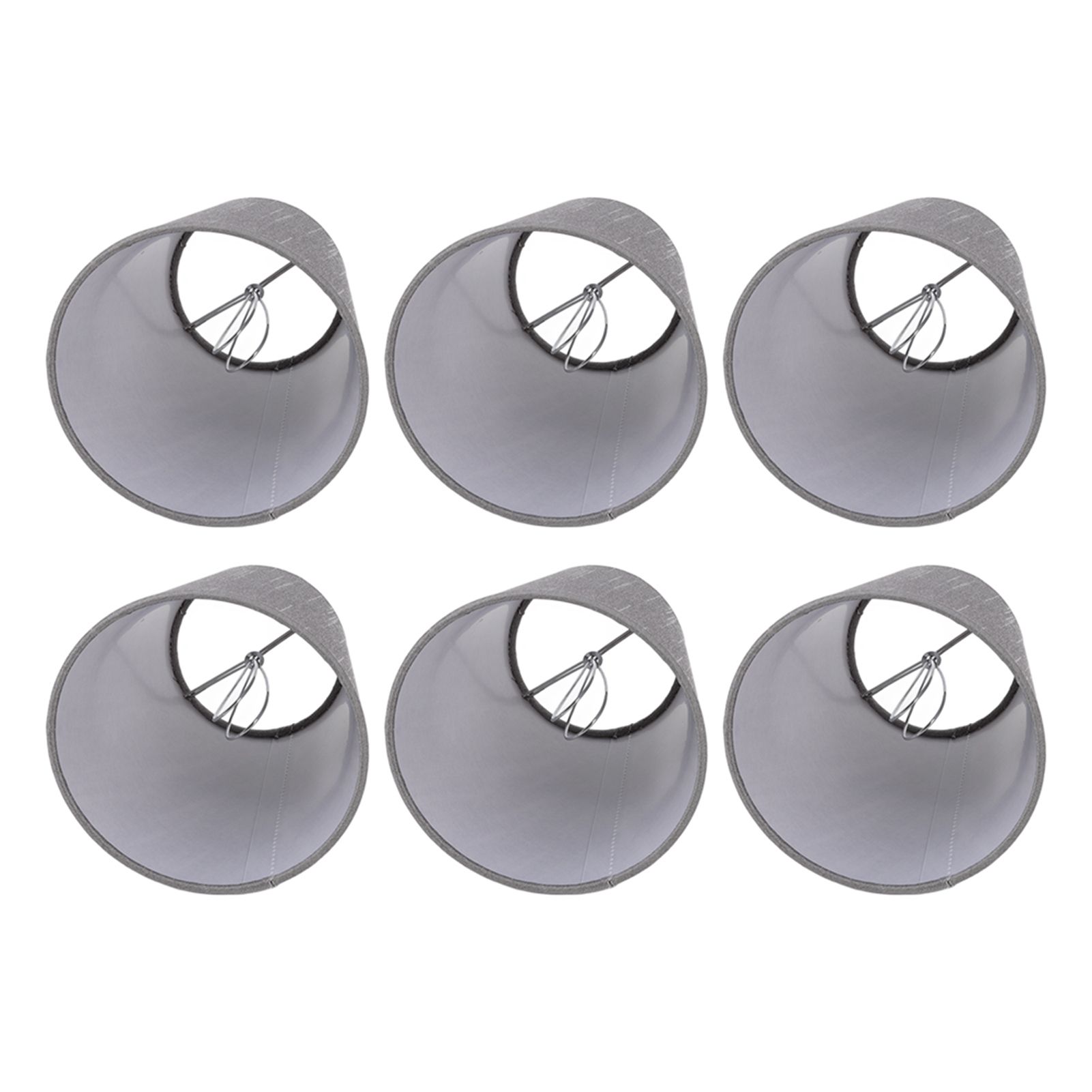 6 Pcs Cloth Lamp Shade Good Light Transmission E14 Candle Bulb Lamp Cover view 9