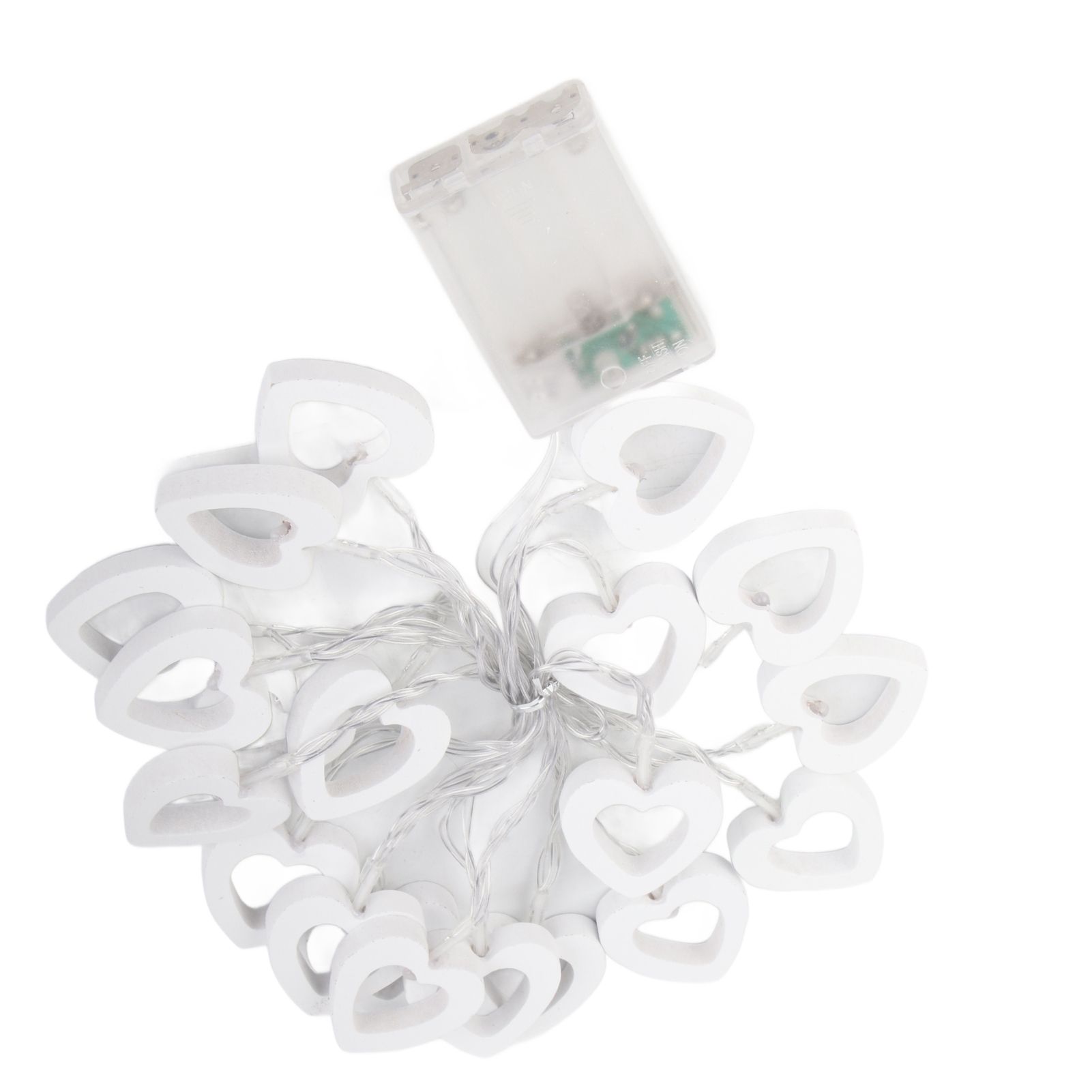 LED String Lights Heart Shaped Fairy String Lights Battery Powered for Garden view 4