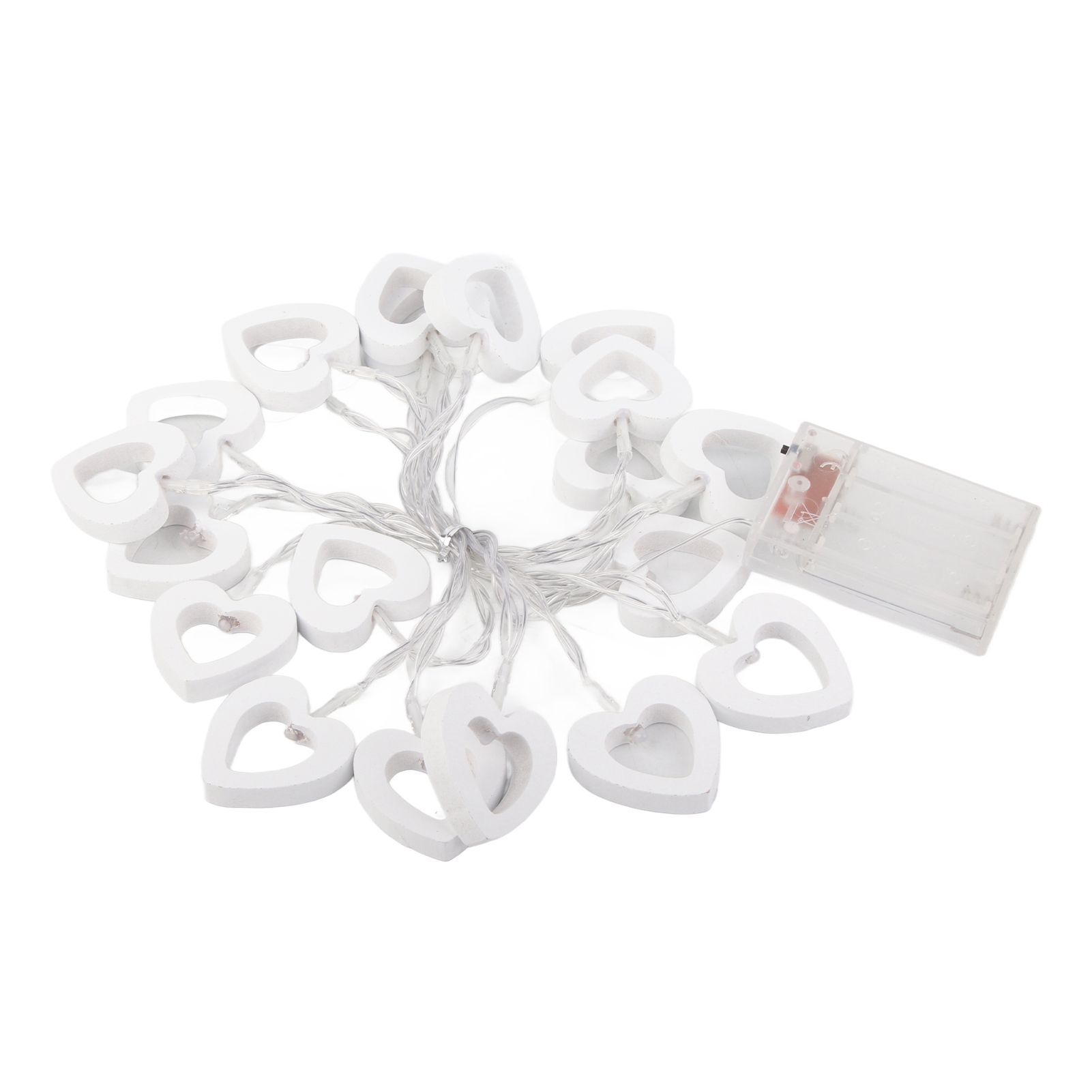 LED String Lights Heart Shaped Fairy String Lights Battery Powered for Garden view 7