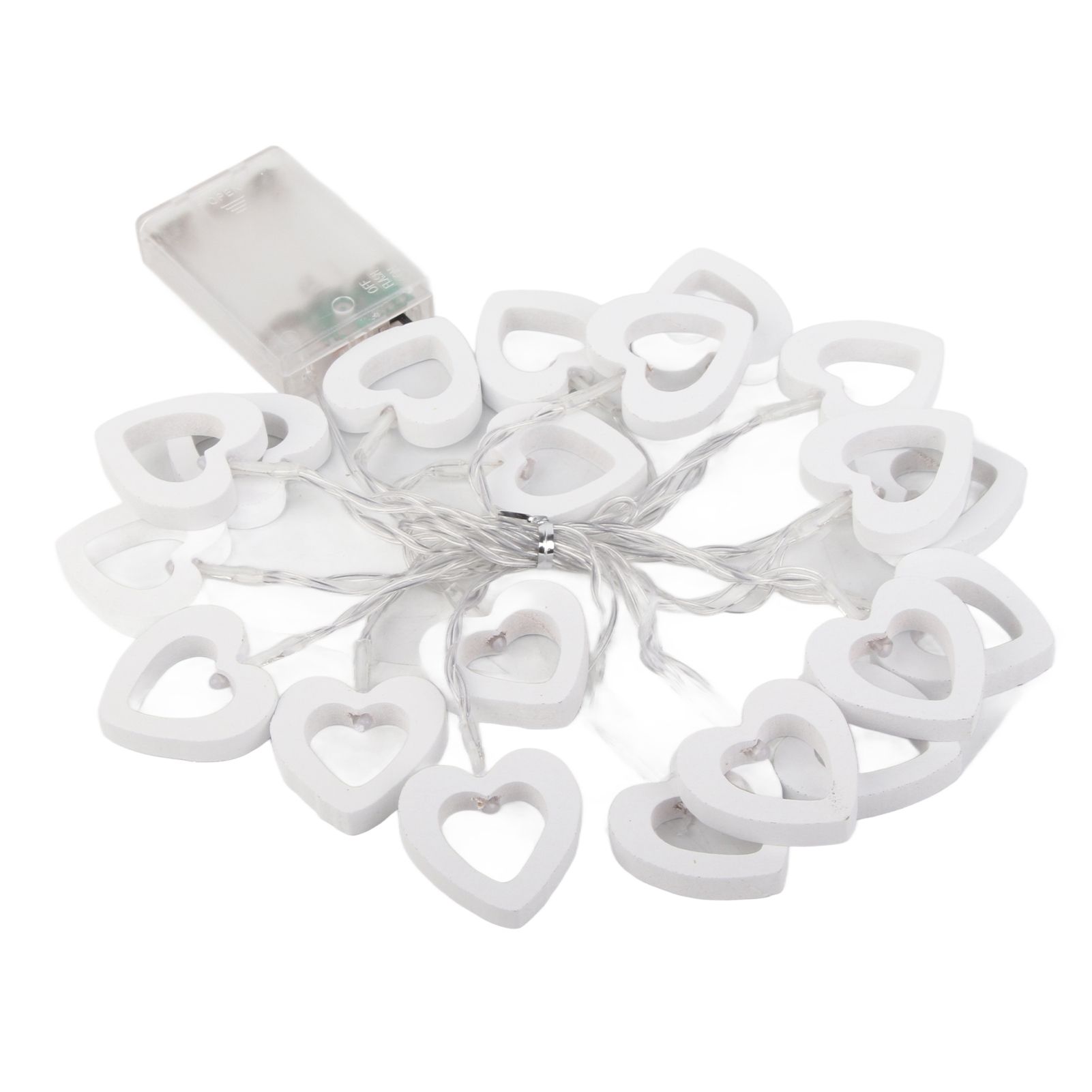 LED String Lights Heart Shaped Fairy String Lights Battery Powered for Garden view 8