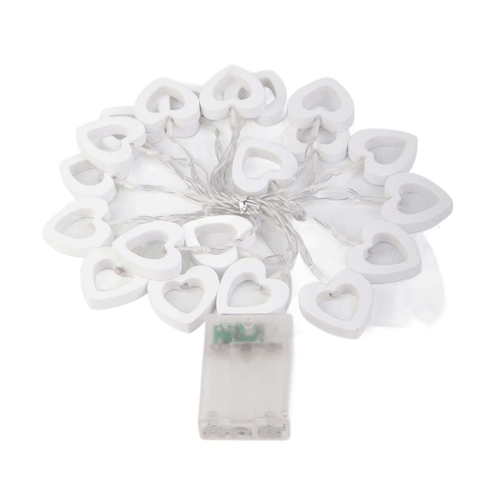 LED String Lights Heart Shaped Fairy String Lights Battery Powered for Garden view 9