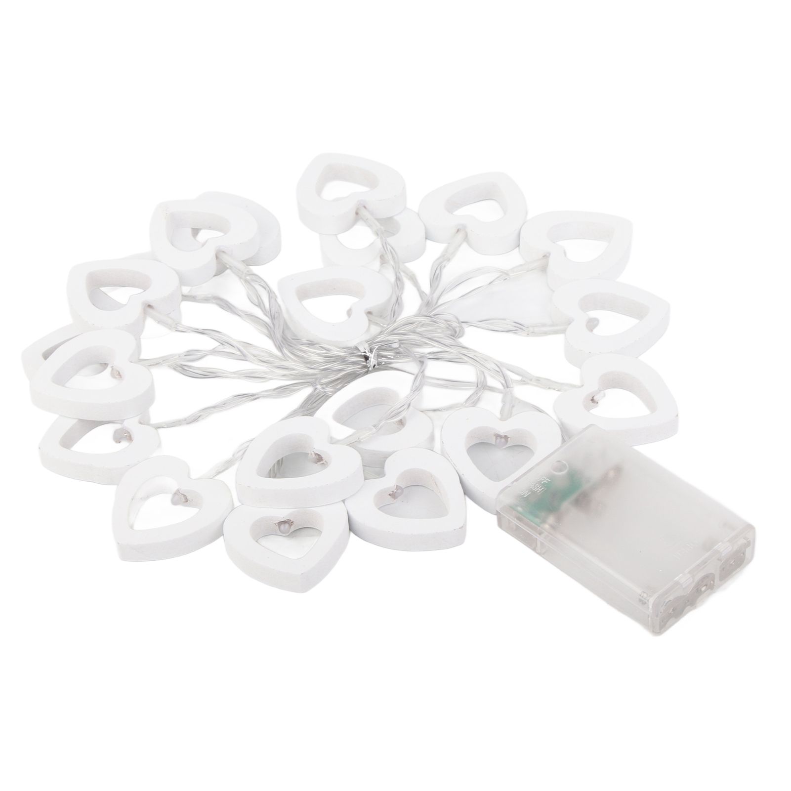 LED String Lights Heart Shaped Fairy String Lights Battery Powered for Garden view 10