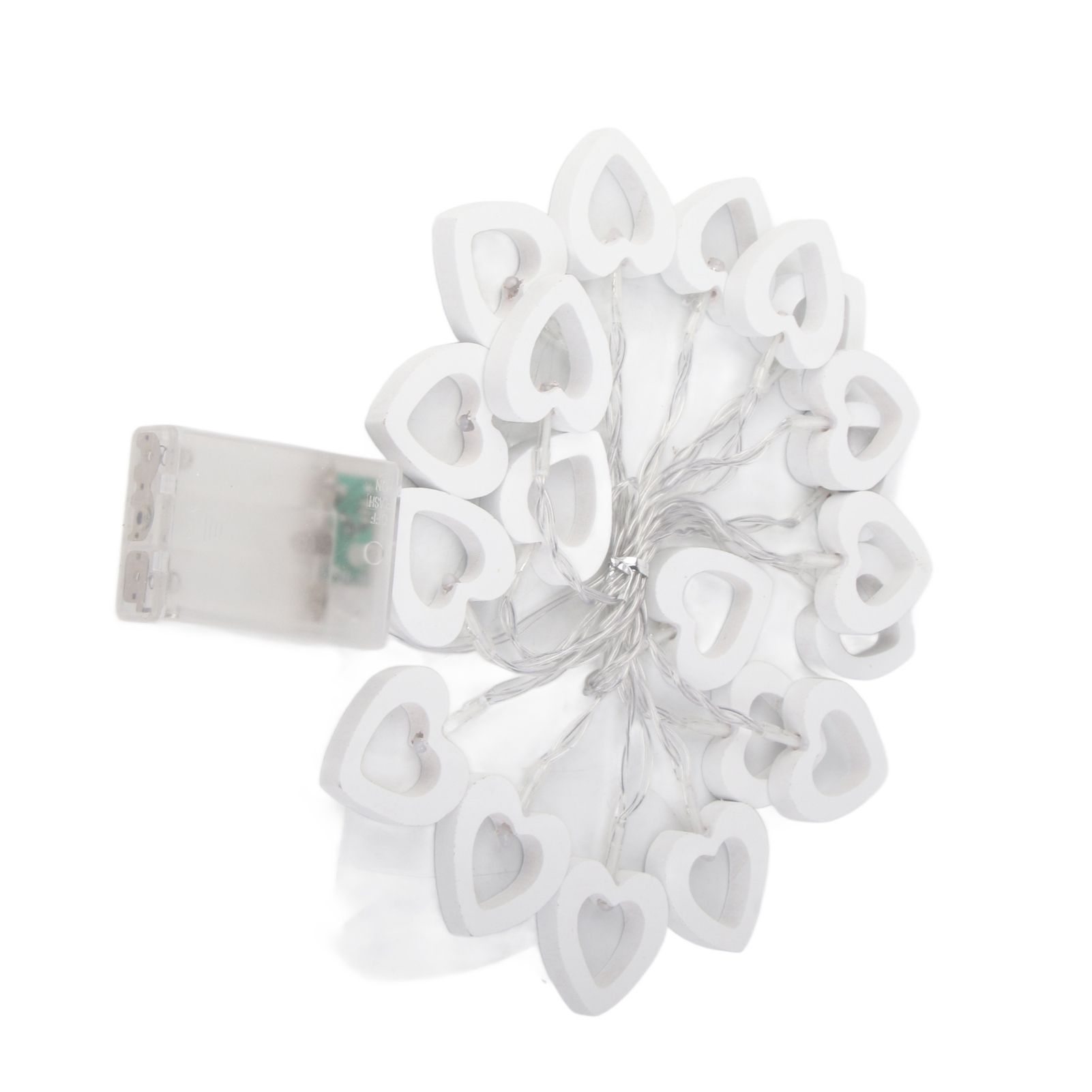 LED String Lights Heart Shaped Fairy String Lights Battery Powered for Garden view 13