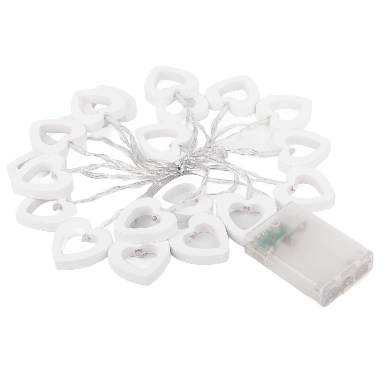 LED String Lights Heart Shaped Fairy String Lights Battery Powered for Garden view 14