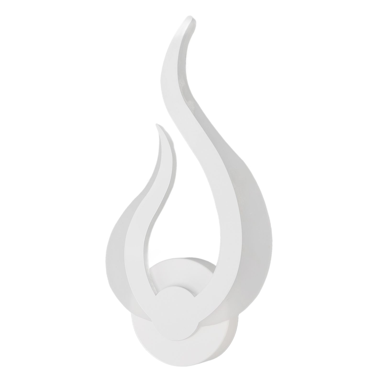 LED Wall Light Flame Shaped Simple Design Acrylic Aluminum Alloy Wall Sconce view 2