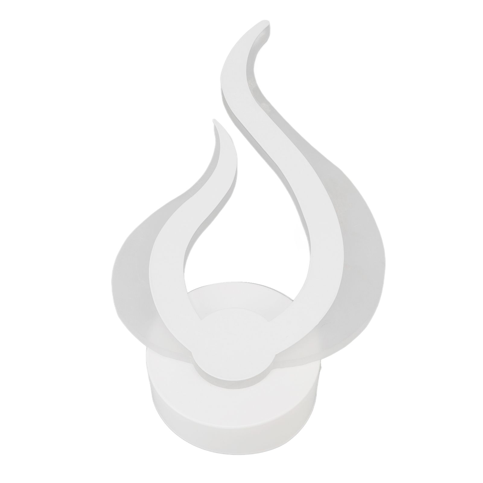 LED Wall Light Flame Shaped Simple Design Acrylic Aluminum Alloy Wall Sconce view 4