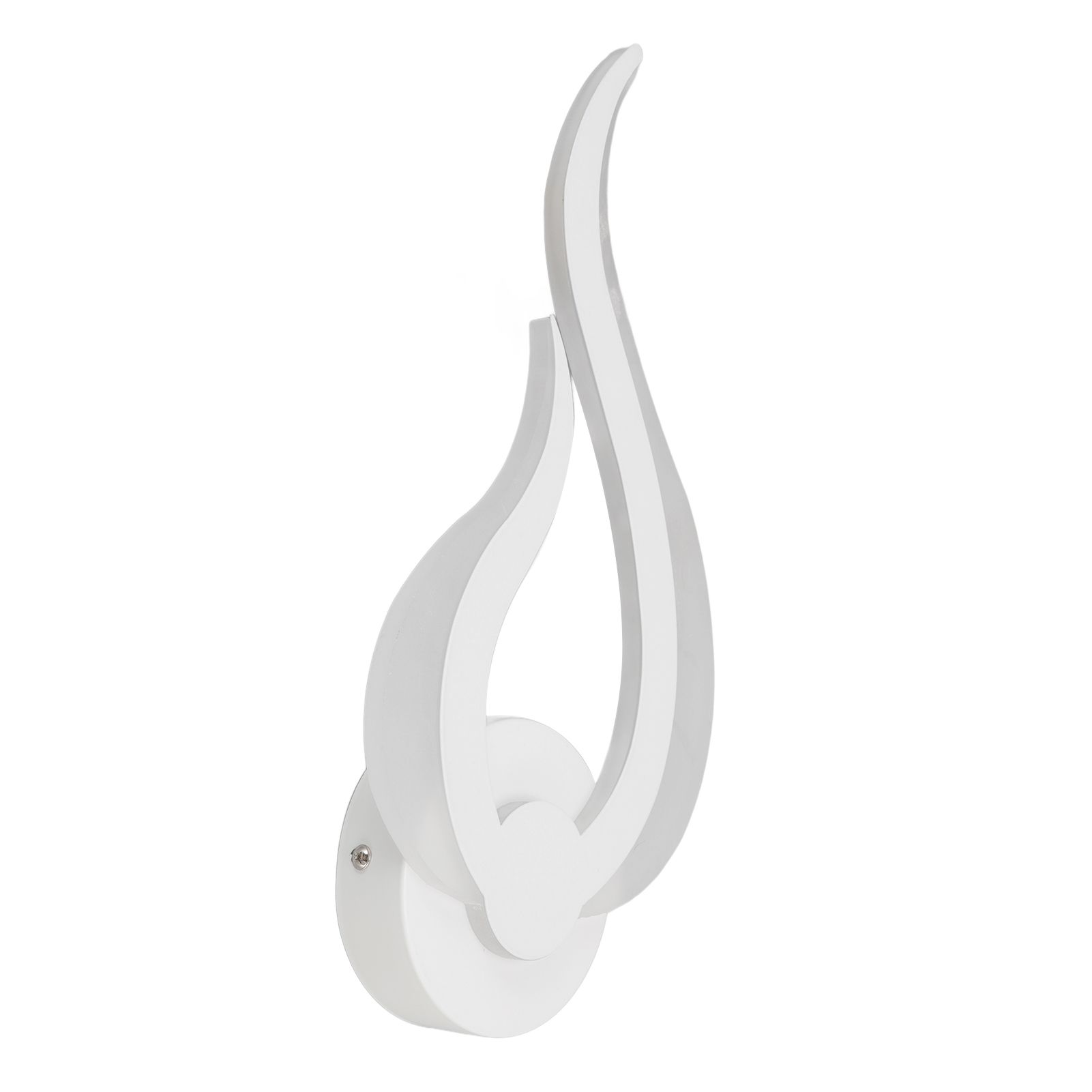 LED Wall Light Flame Shaped Simple Design Acrylic Aluminum Alloy Wall Sconce view 8