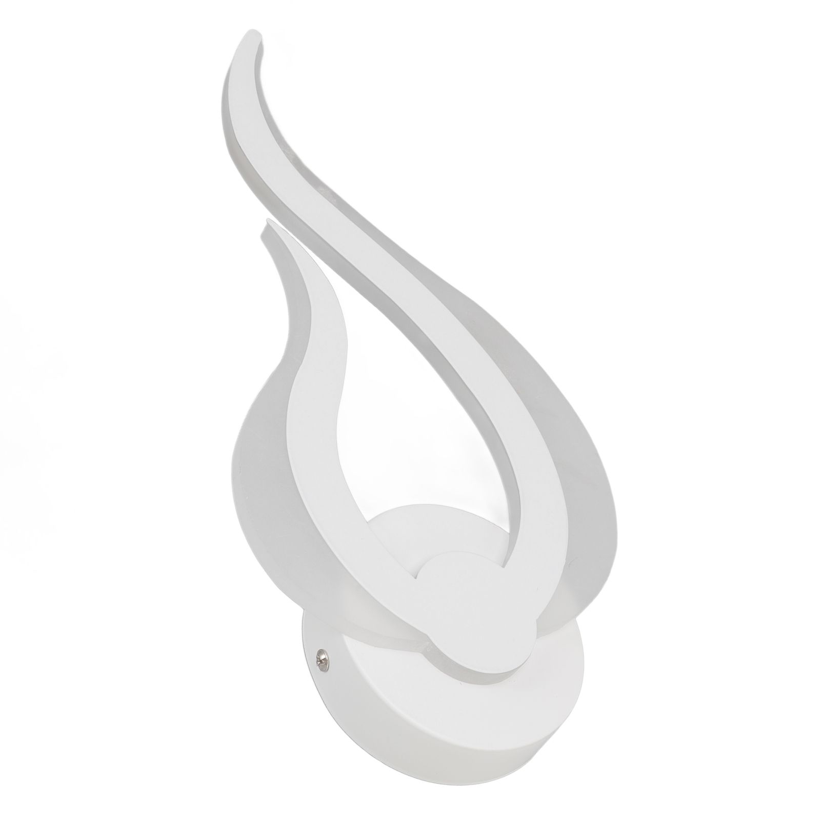 LED Wall Light Flame Shaped Simple Design Acrylic Aluminum Alloy Wall Sconce view 9