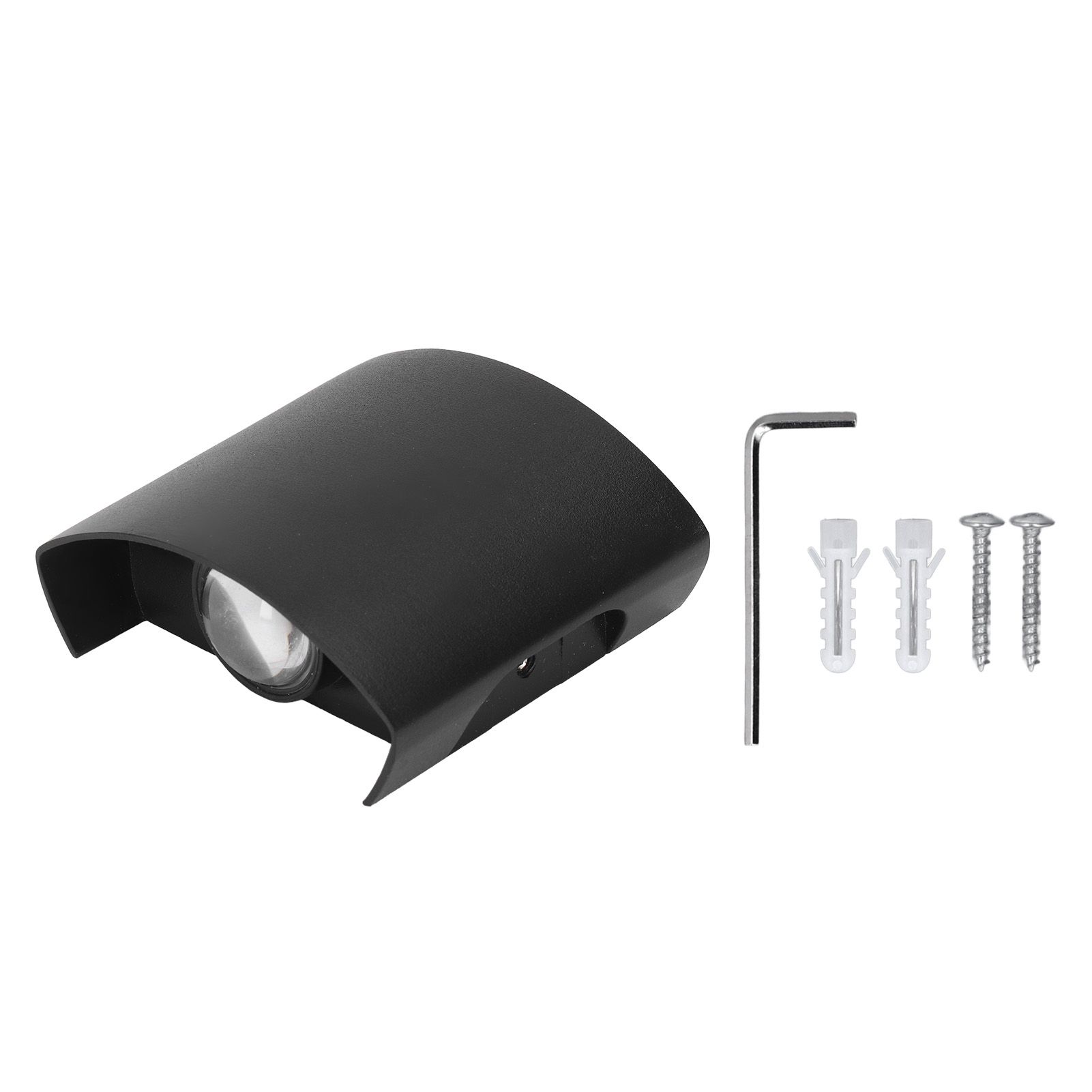 LED Wall Light Waterproof Decorative Aluminum Alloy Black Wall Sconce Lamp for