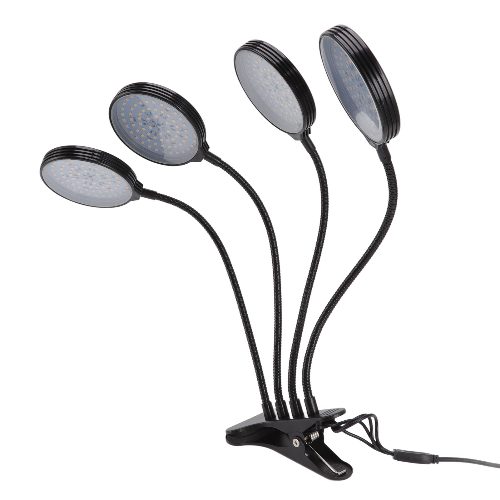 60W 4 Head LED Plant Growing Lights USB Power Supply Clip On Grow Lamp with 5 view 3