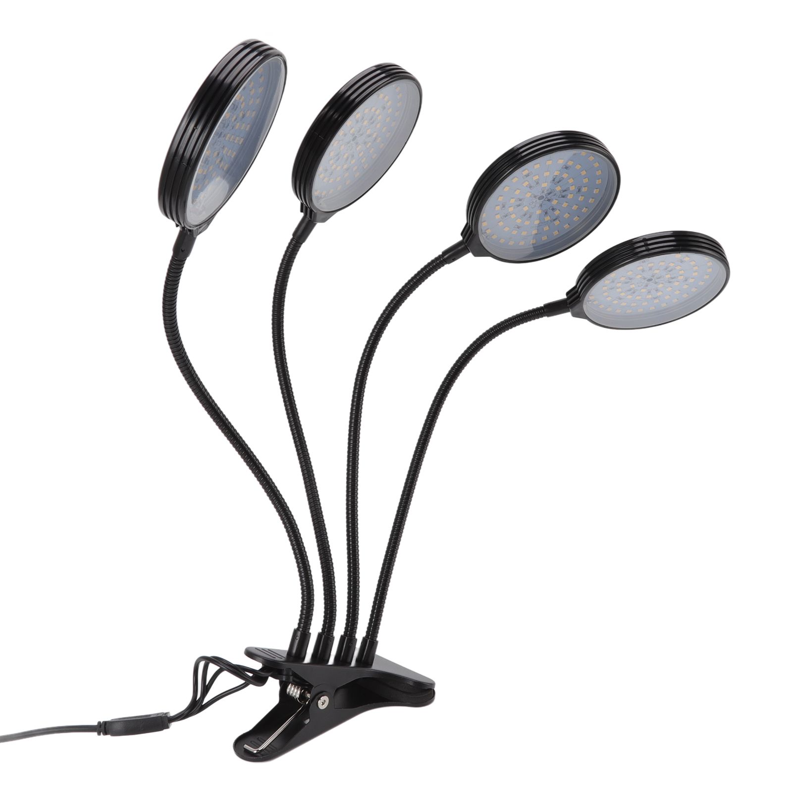 60W 4 Head LED Plant Growing Lights USB Power Supply Clip On Grow Lamp with 5 view 4