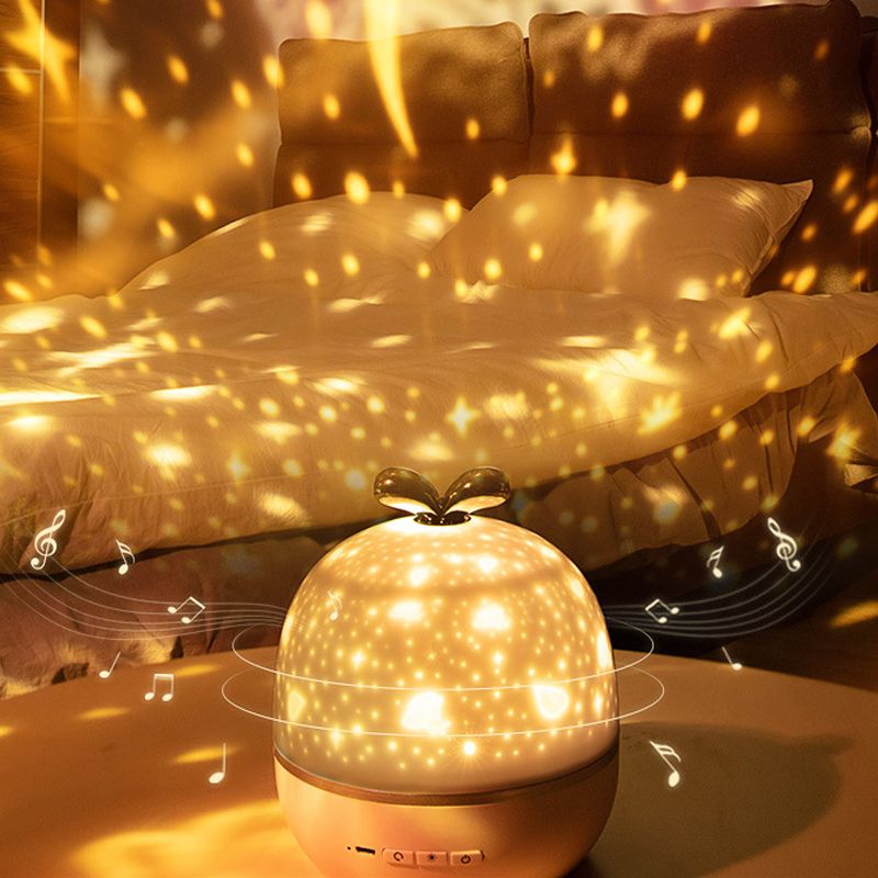 Star Projector Light Rechargeable Rotatable Cute Bow Bedroom Night Light for view 4