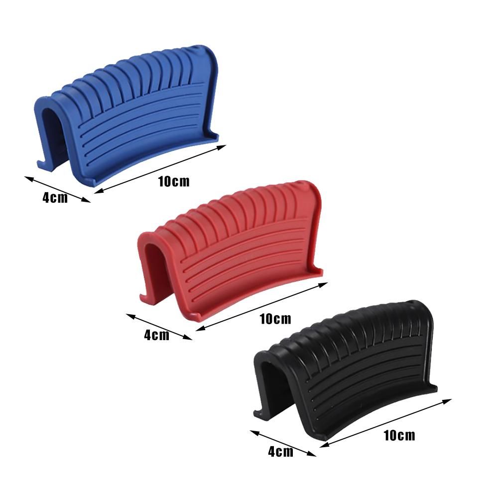 4PCS Silicone Hot Handle Holder and Silicone Auxiliary Handle Holder Iron Pan view 3