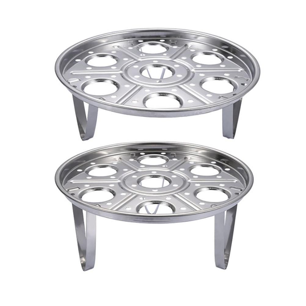 Stainless Steel Steam Rack Multi Functional Stand Heat Resistant Egg Kitchen view 2